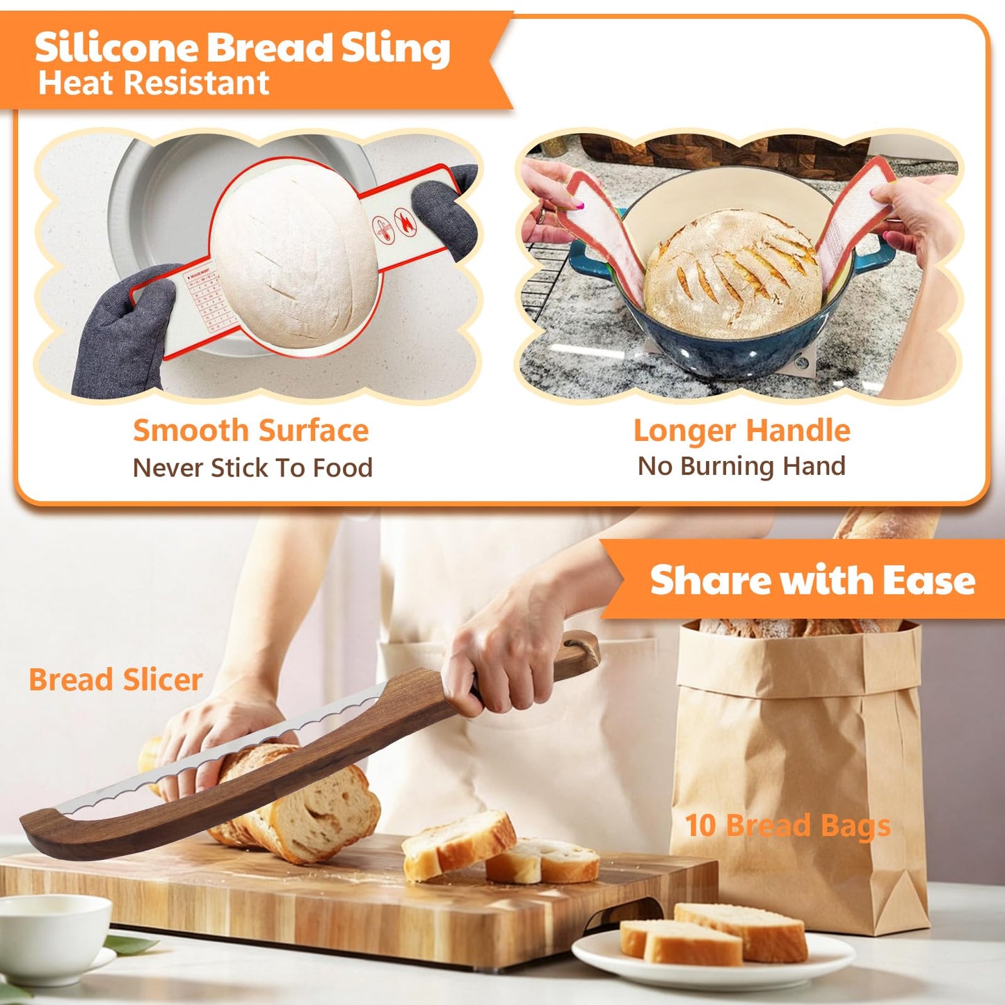 Sourdough Starter Kit with Scale, Banneton Bread Proofing Basket, Sour Dough Starter Jar, Complete Sourdough Bread Baking Supplies Tools, Full Sourdough Bread Making Tool, Gift Set for Bakers Beginner
