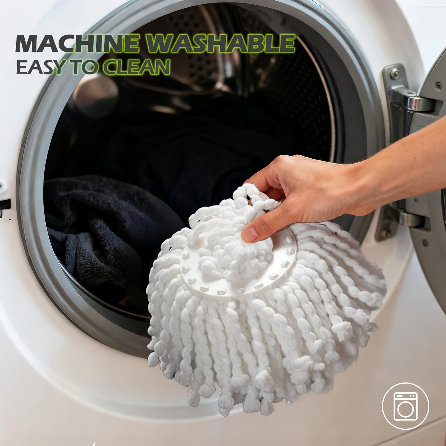Spin Mop Bucket System,Masthome Pedal Spin Mop and Bucket with Wringer Set,EasyWring Microfiber Mop with 3 Mop Pads,360°Spinning Floor Cleaning System - Home & Office Suitable