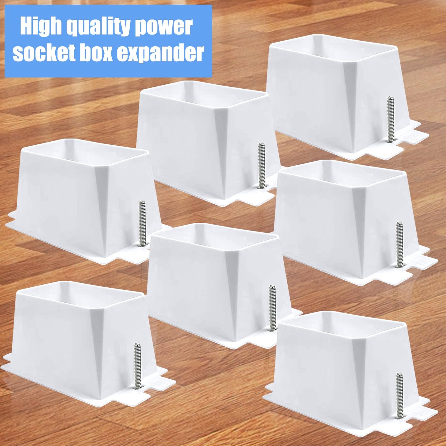 100PCS BE1-2 Electrical Outlet Box Extenders with 200PCS Screws, (1-Gang)Electrical Power Outlet Box Extender，Single Gang Box Extender Electric Box Extender 1 Gang Power Switch Receptacles Accessories