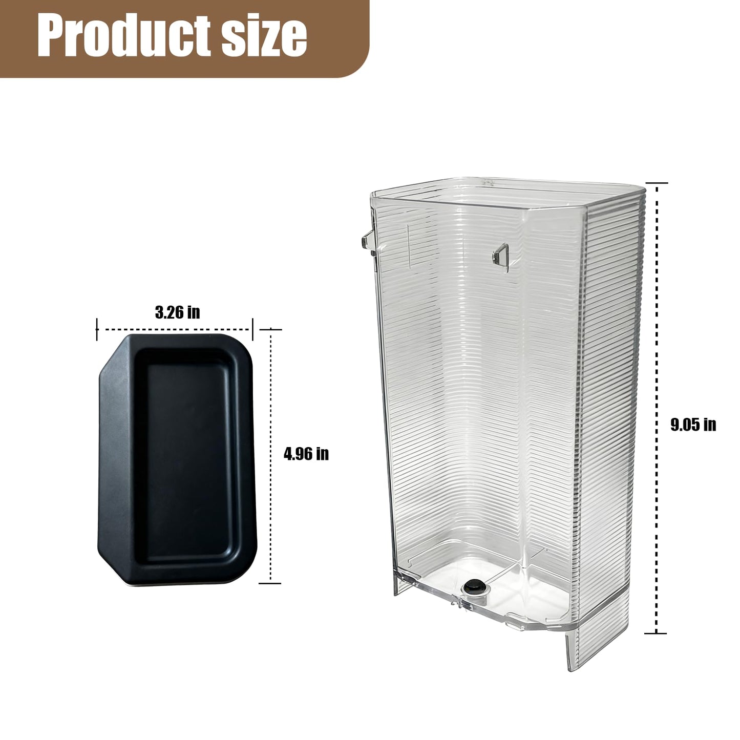 Water Tank Reservoir Compatible With Delonghi Nespresso coffee machine,Fit for Vertuo ENV135,ENV135B,ENV135BAE,ENV135GY,ENV135R,ENV135S,ENV135T,Water Tank/container for capsule coffee machine