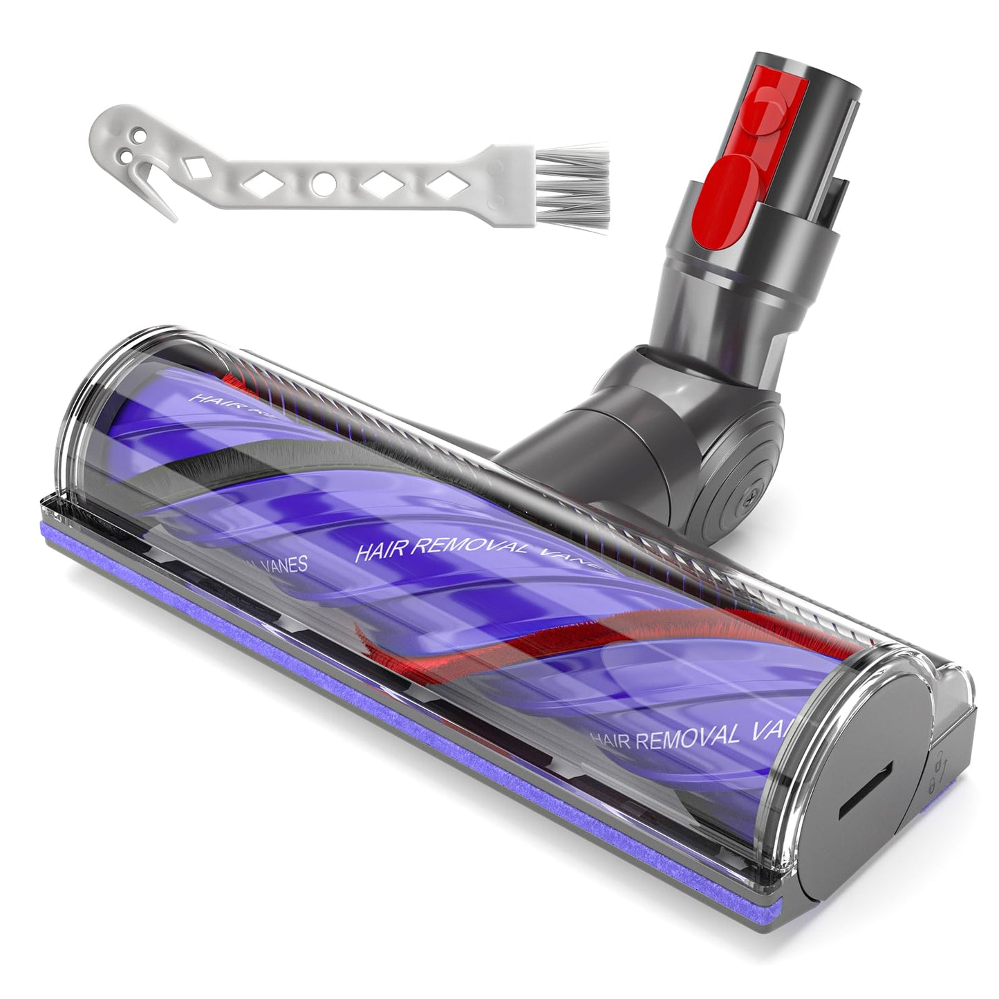 V8 Vacuum Attachments Head Replacement Parts for Dyson V7 V8 V11 V15 Animal V10 Cyclone Cordless Vacuum Cleane, Upgrade Anti-Tangle Replacement Head, Suitable for Thin Carpets, Hardwood Floor