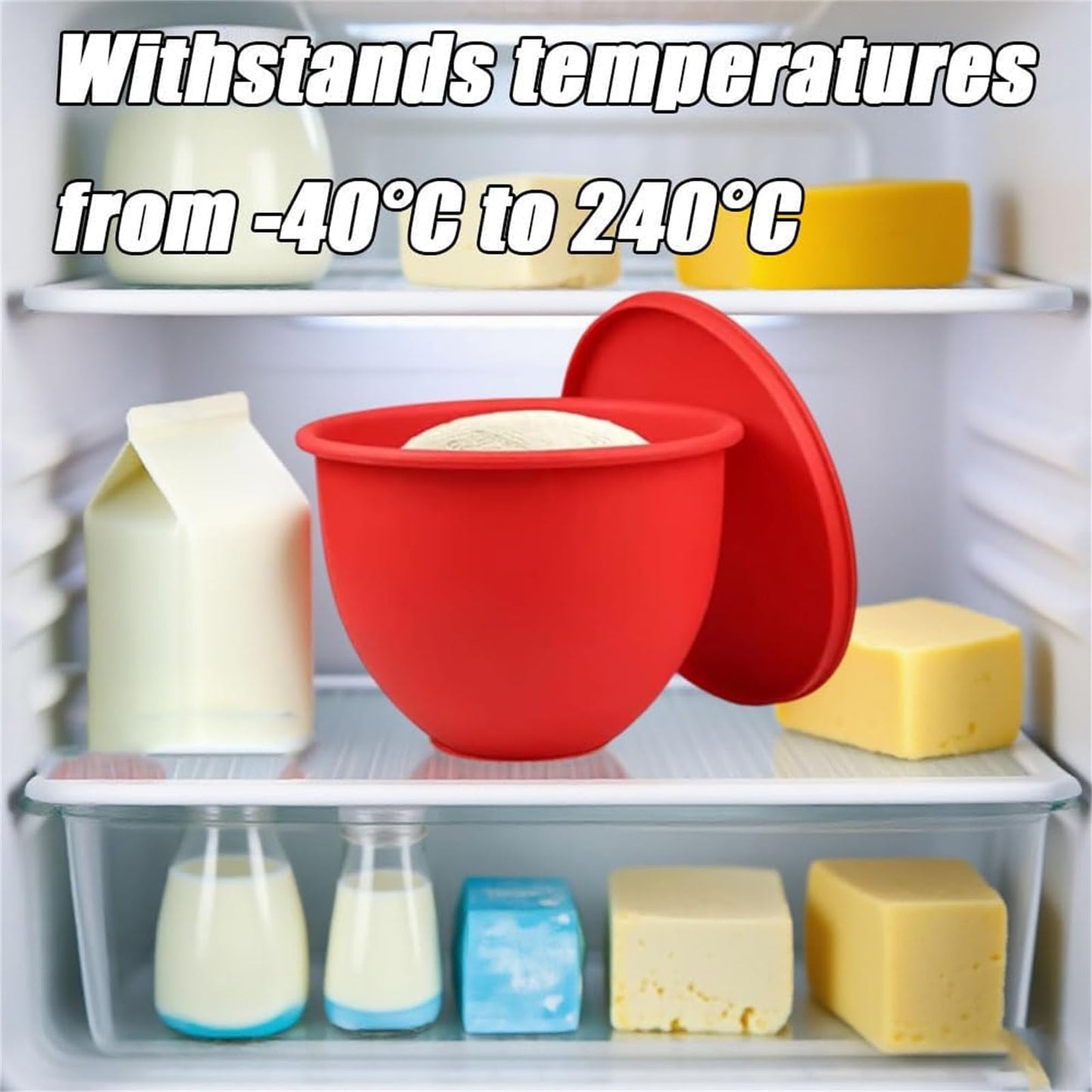 Silicone Bowl Liners for 5 Qt Kitchen Mixers, Silicone Liners for Kitchen Tilt-Head 5 Qt Mixers, Mixer Attachments and Accessories, Replacement Mixers Bowls (MIX-3pcs)