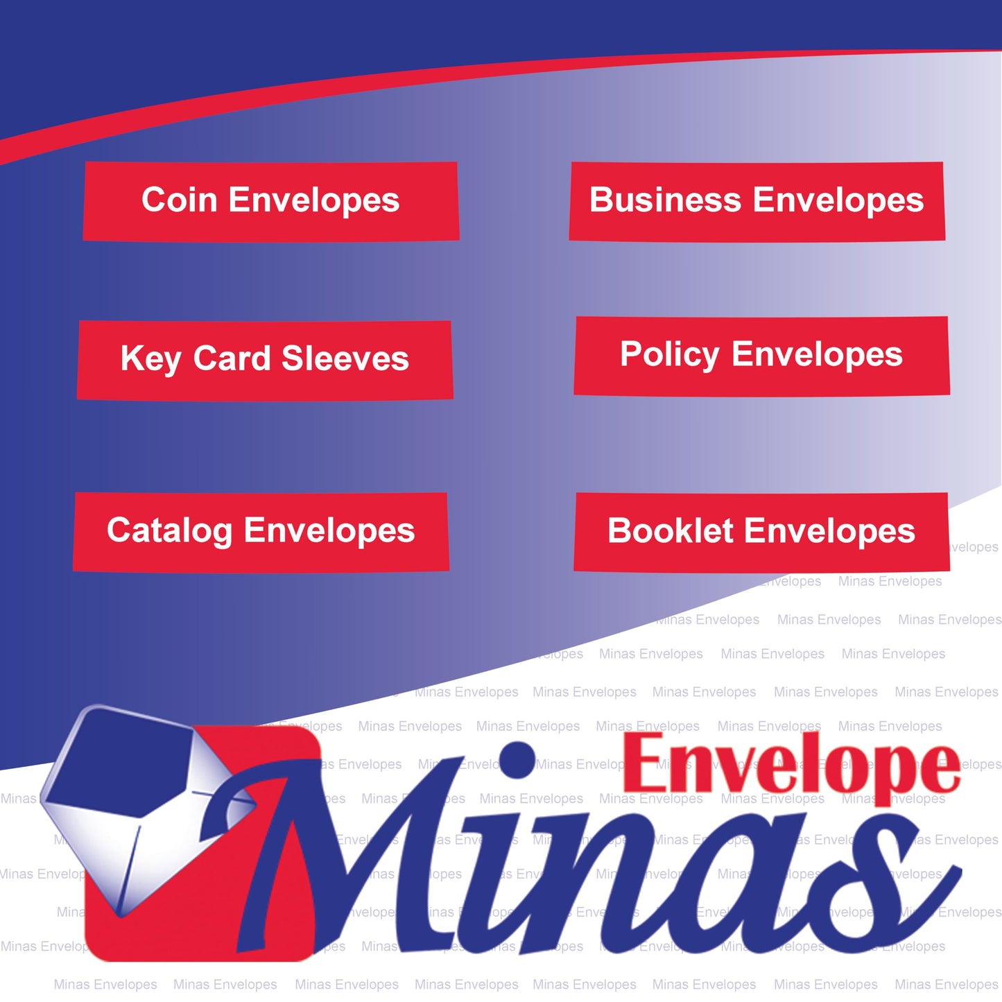 500 Minas Envelope - 6 x 9 Inch Open Side Booklet Envelopes, White 24lb Paper, Strong Gummed Flap, 500 Count, Made in USA