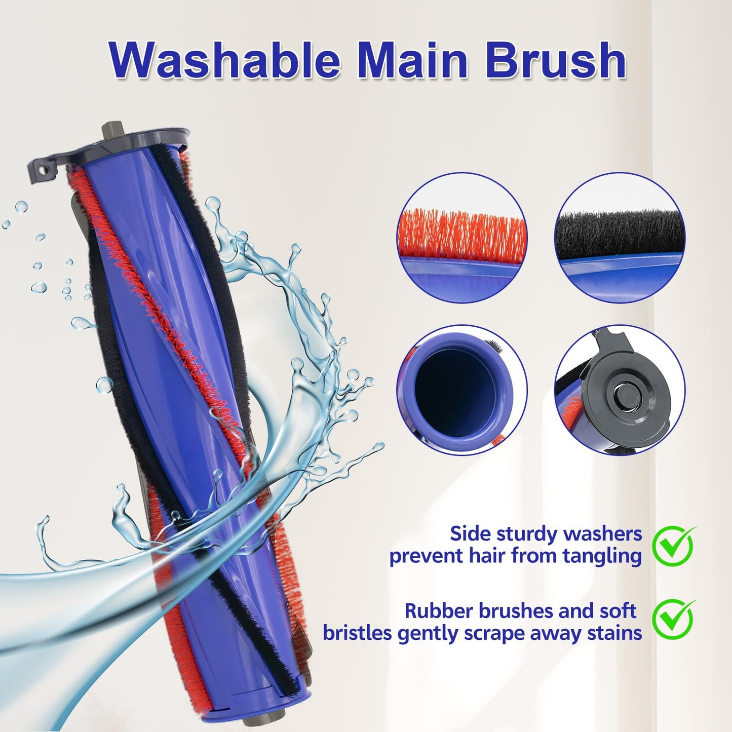 DC50 Brush Roller and Fiter Replacement Compatible With Dyson DC50 Animal Multi Floor Complete Vacuum, Filters Brush Kit, Compare to Part 965081-01 965080-01 964705-01