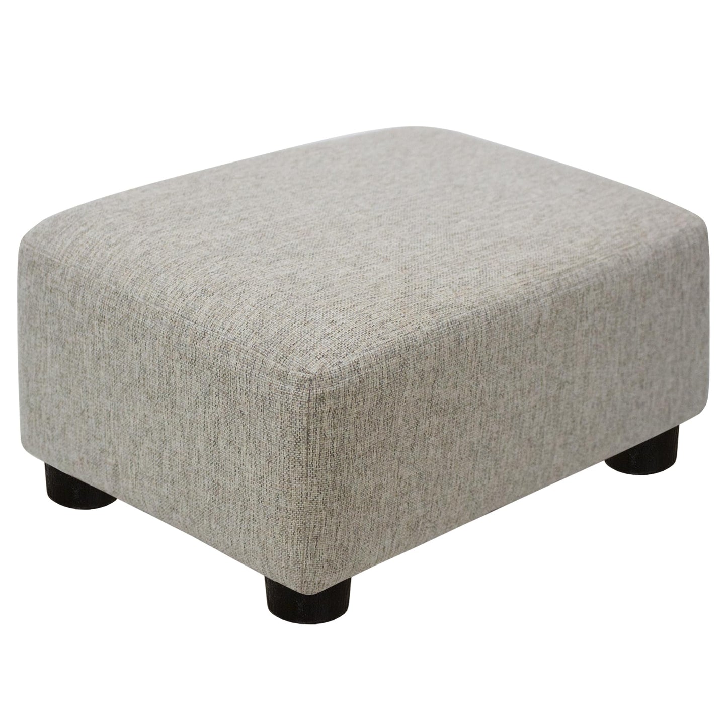 CAROLMADE Small Foot Stool Ottoman Footstool with Legs Under Desk Footrest for Living Room Bedroom and Office,Linen-Beige