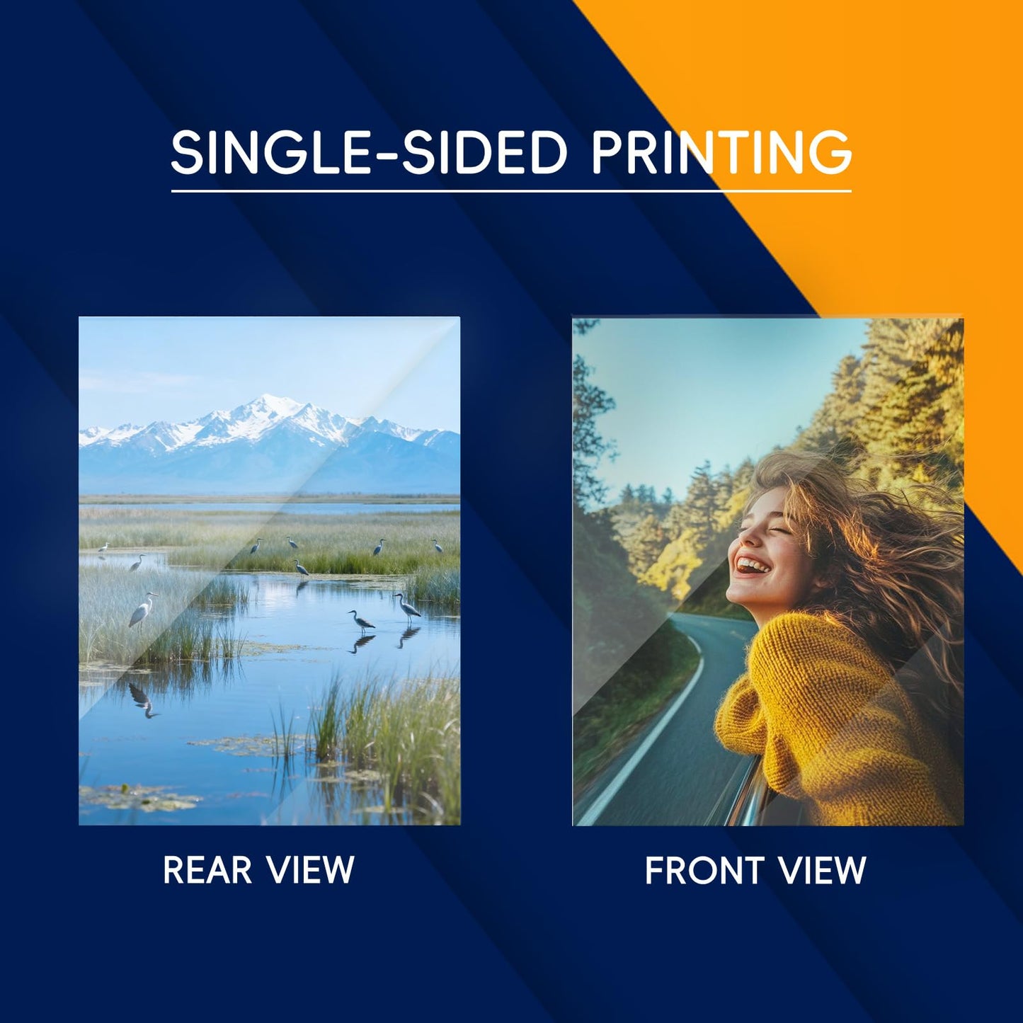 Inkjet Photo Paper 8.5x11", 200 Sheets 64lb/240gsm Glossy Double Sided Cardstock Premium Heavyweight Photographic Paper for Inkjet Printer Instant Dry Postcard Picture Brochure DIY Flyers