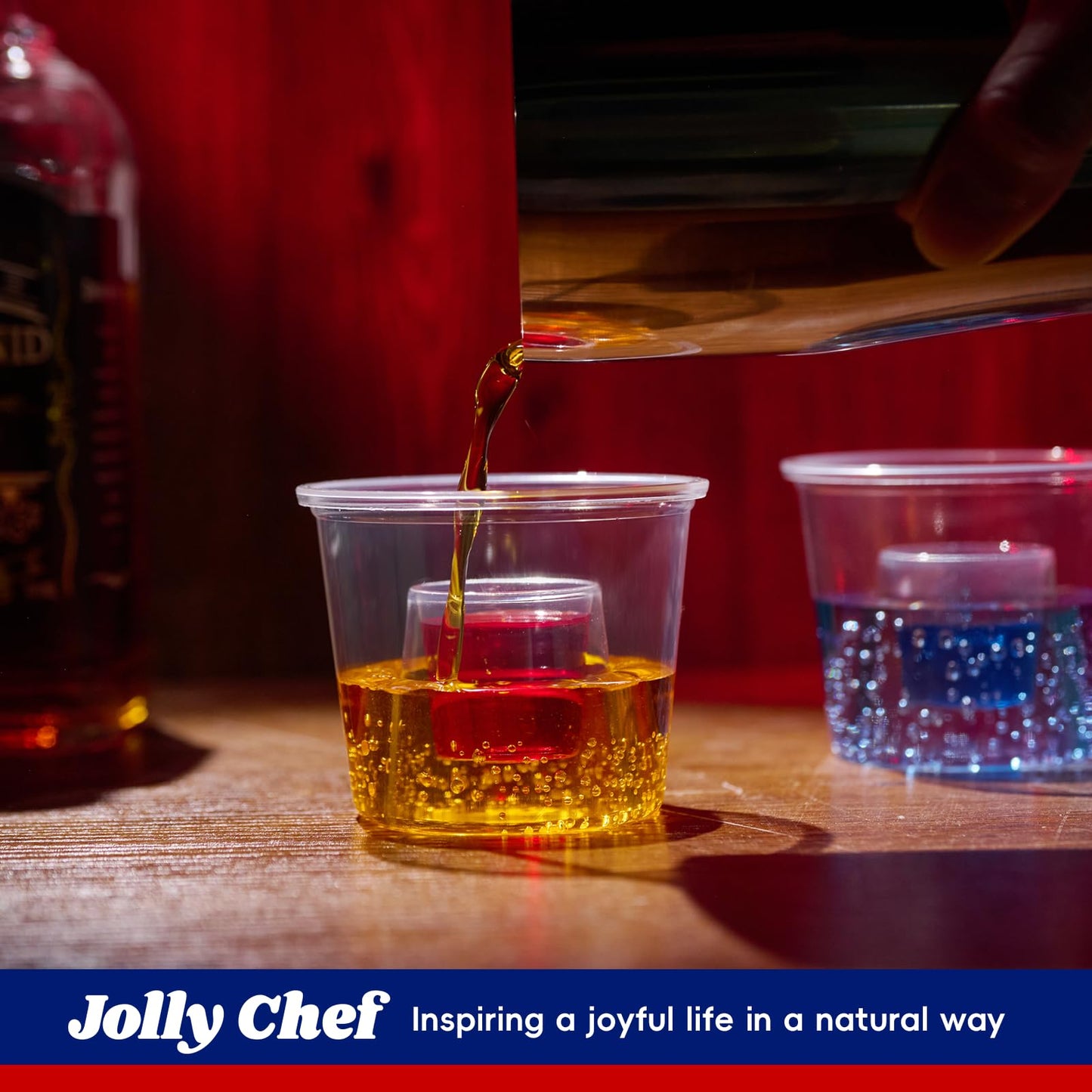 JOLLY CHEF 500 Disposable Bomber Cups Jager Bomb Shot Glasses plastic, Highly Durable and Reusable Shot Cups,Perfect for Wedding, Thanksgiving, Halloween, Christmas Party