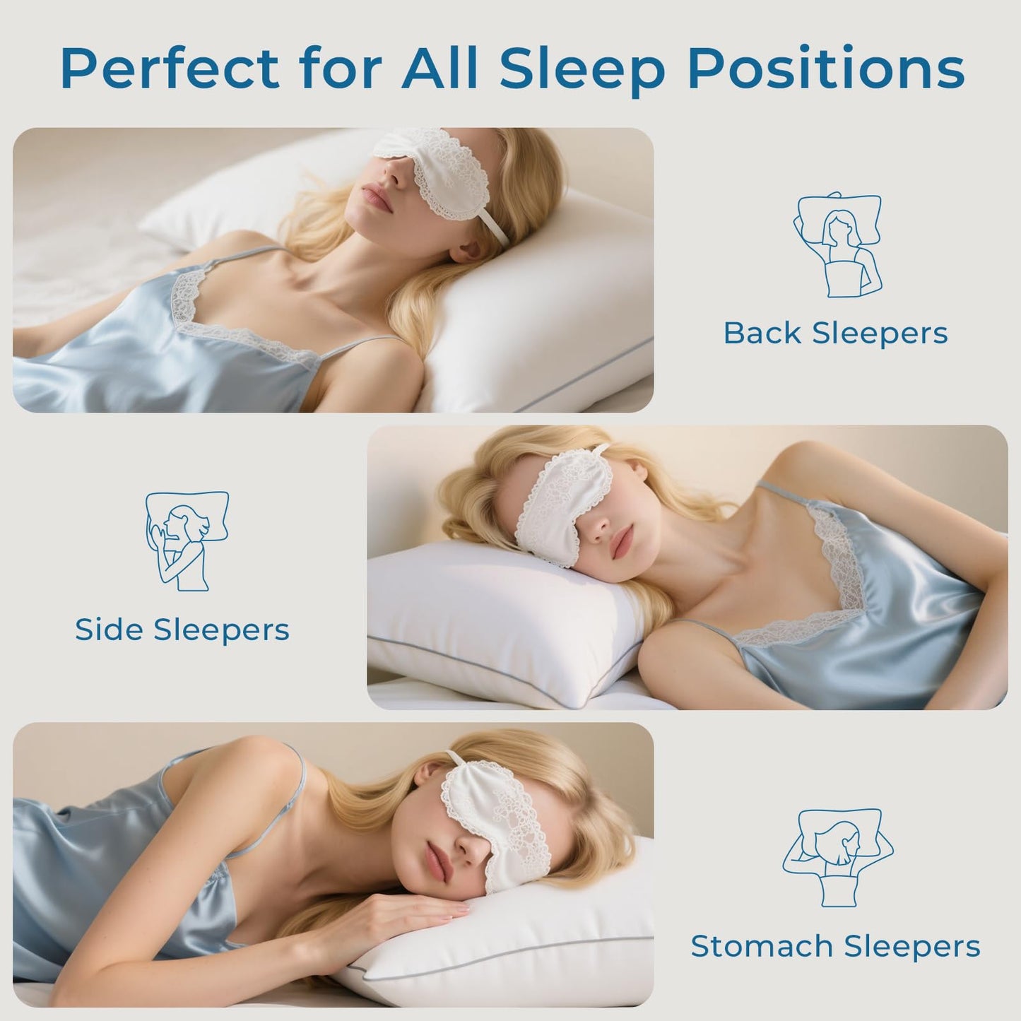 Sasttie Firm Pillows Queen Size Set of 6, Bed Pillows for Side, Back, and Stomach Sleepers - Oeko-Tex Certified Down Alternative Plump Filling - Hotel Quality and Machine Washable, 6 Pack