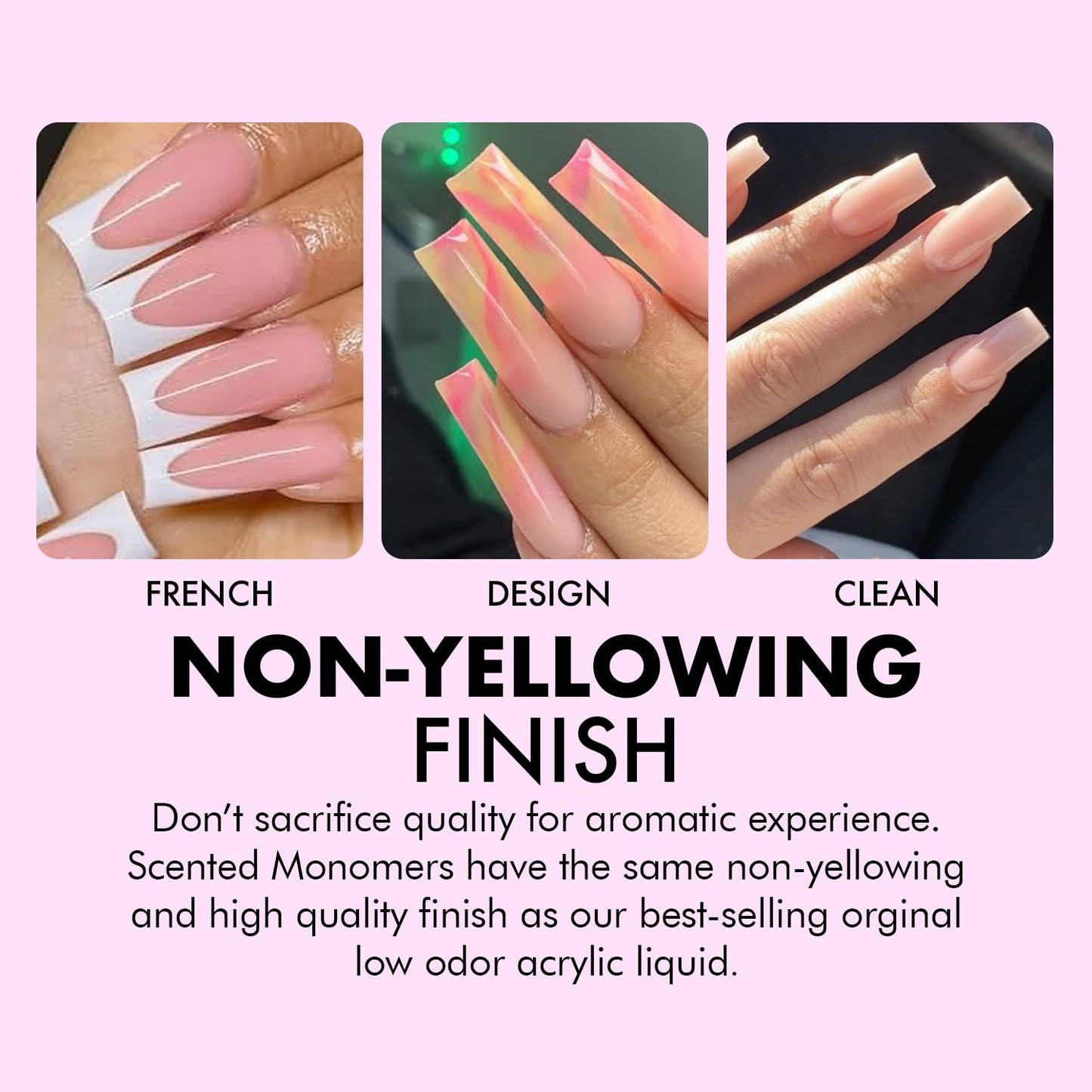 MakarttPro Strawberry Scented Monomer for Acrylic Nail Sets and Acrylic Nail Kit, 16oz - Medium to Fast Setting, MMA Free, Made in USA, Professional Quality Acrylic Liquid