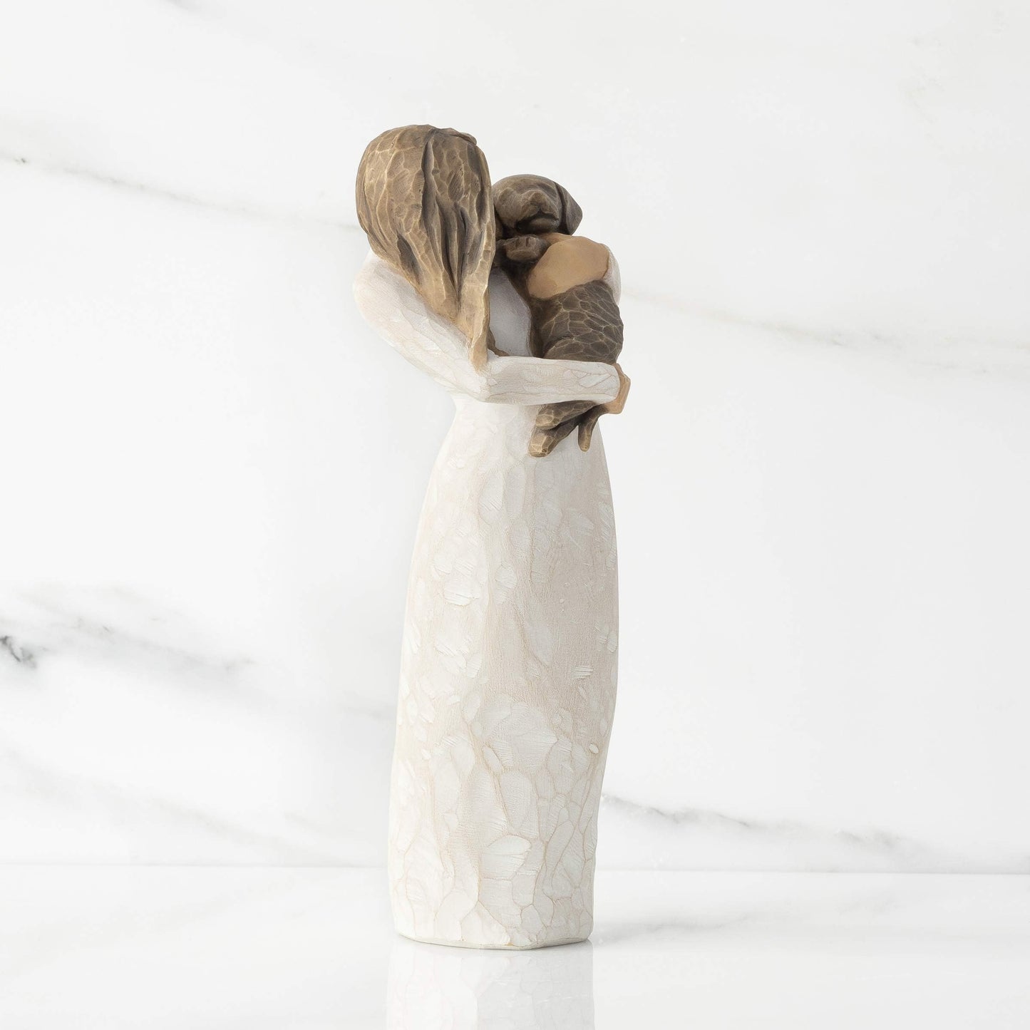 Willow Tree Adorable You (Dark Dog), A Joyful Friendship, Expresses Relationship with a Much-Loved Pet Dog, Sculpted Hand-Painted Figure
