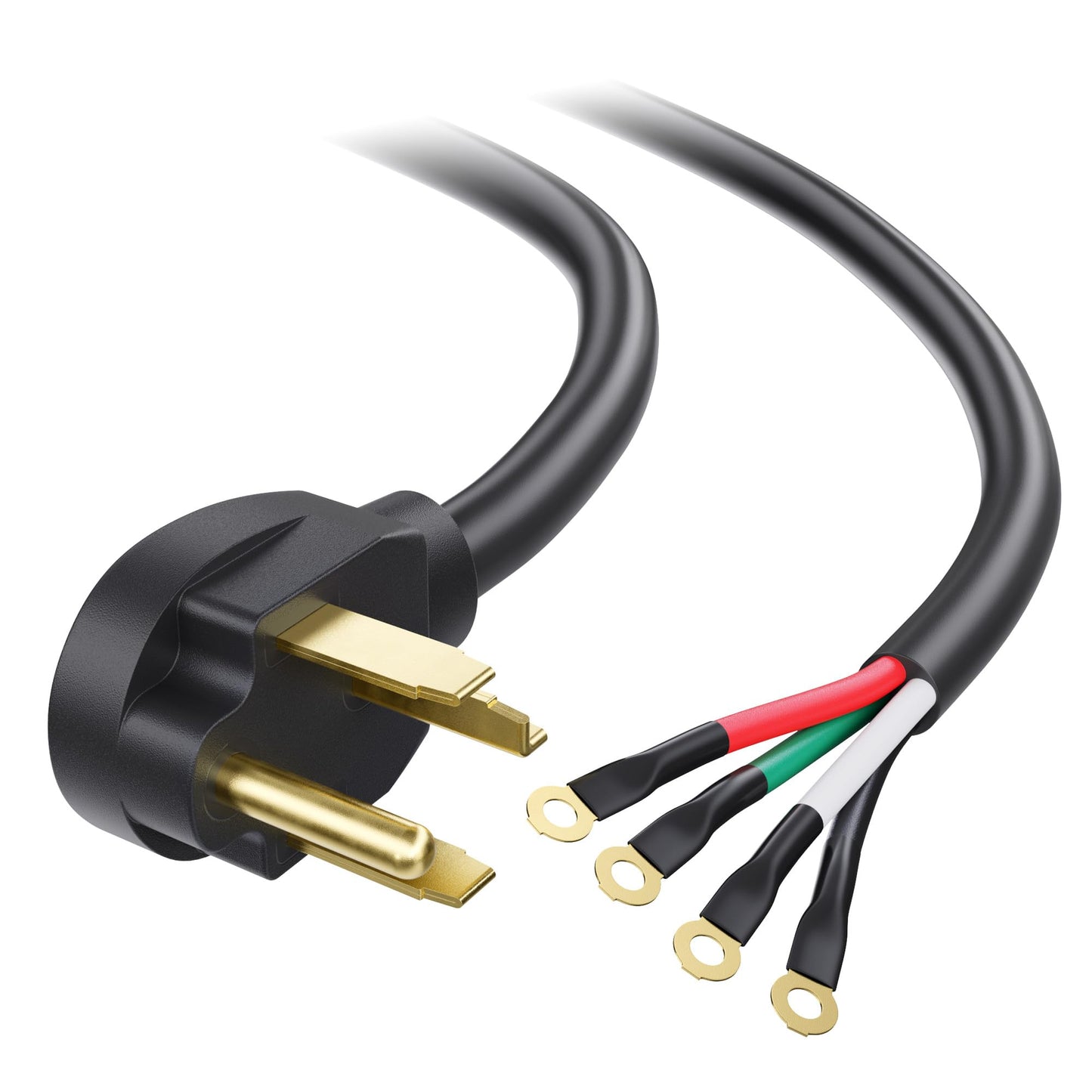 Cable Matters 4 Prong Dryer Cord - 10ft, Supports 30A/250V/7500W, 10AWG, NEMA 14-30P to 4 Wire, Dryer Power Cord