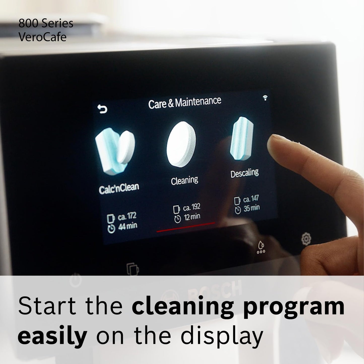 Bosch Cleaning Tablets for VeroCafe Coffee Machines - Espresso Cleaner, Phosphate-Free, Remove Coffee Oil and Residue - For Appliance Care and Maintenance, Extends Service Life - 10 Tabs - TCZ8001US