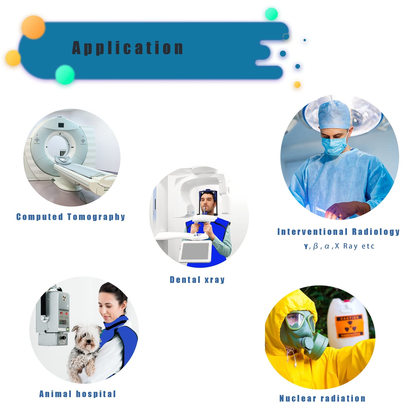 0.5mmpb Xray Lead Apron for Xray with Thyroid Shield Collar,Lead Gown,Dental Xray Shield…