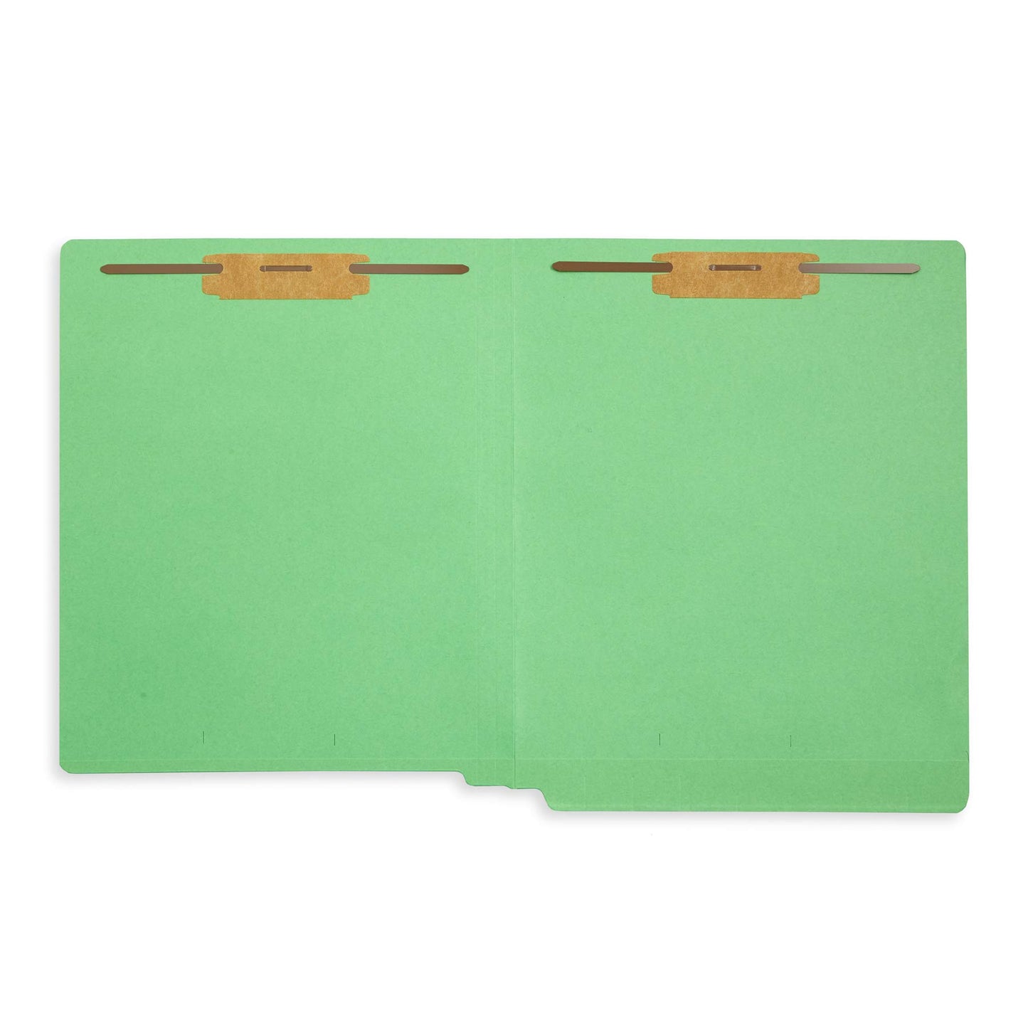50 Green End Tab Fastener File Folders - Reinforced Straight Cut Tab - Durable 2 Prongs Designed to Organize Standard Medical Files, Receipts, Office Reports, and More - Letter Size, Green, 50 Pack