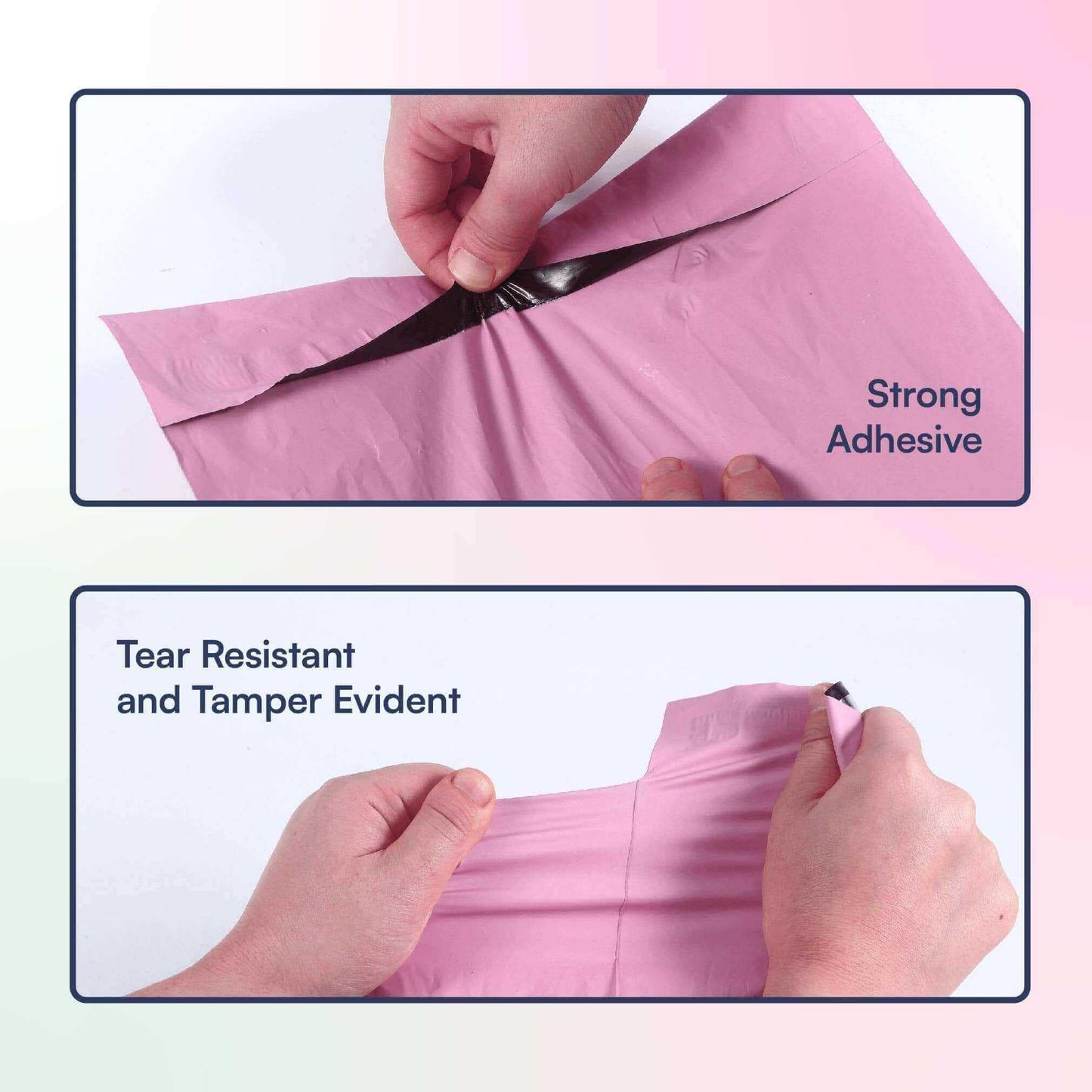 100 Count, 12x15.5 inch 100% Recycled Poly Mailers Eco Friendly Packaging Envelopes Supplies Mailing Bags 2.5 Mil Thick - SMART Mailer
