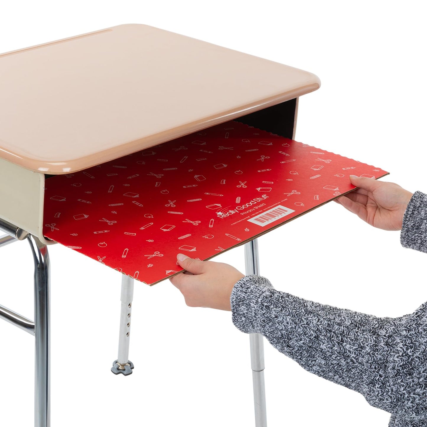 Really Good Stuff Standard Privacy Shields Set of 12, Blue, Red & Green in Matte. Enhance Focus and Create a Distraction-Free Learning Environment, Desk Dividers Perfect for The Classroom