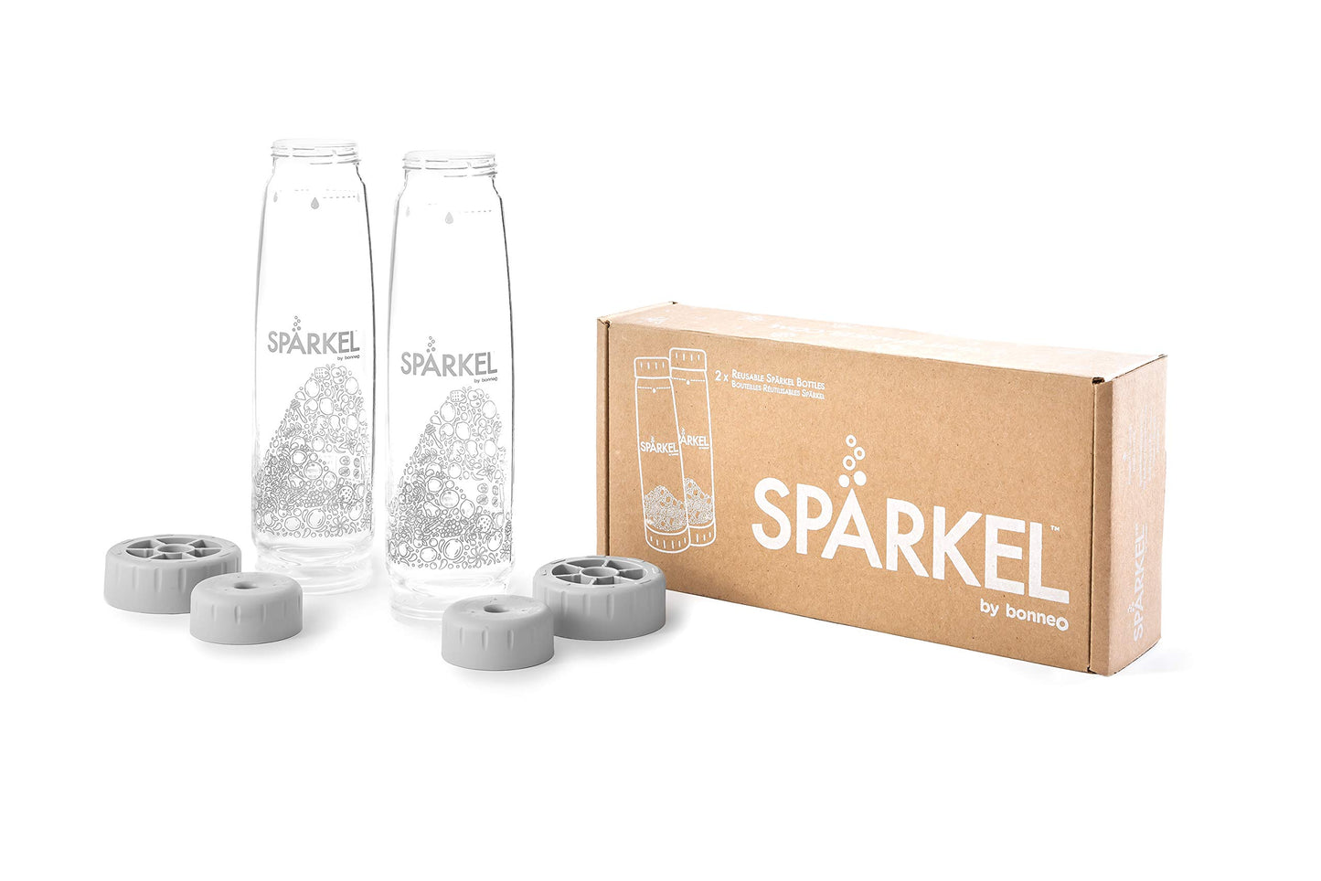 SPÄRKEL Bottle 2-Pack - 2x 750ml (25.4oz.) - Always have a bubbly drink ready - Use Beverage System