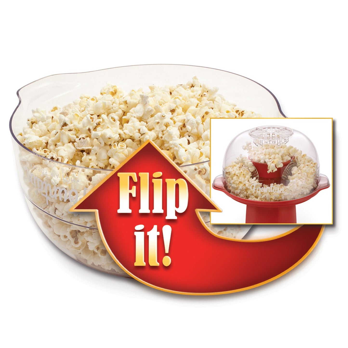 Presto 04868 Orville Redenbacher's Fountain Hot Air Popper, 20-Cups, Red