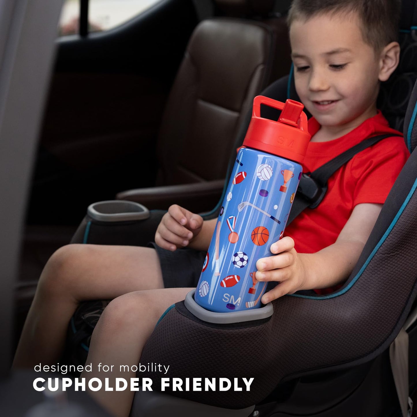 Simple Modern Marvel Spider Man Kids Water Bottle with Straw Lid | 14oz Insulated Stainless Steel Kids Tumbler & Spill Proof Toddler Cup for School, Girls, Boys | Summit | Spidey Kid