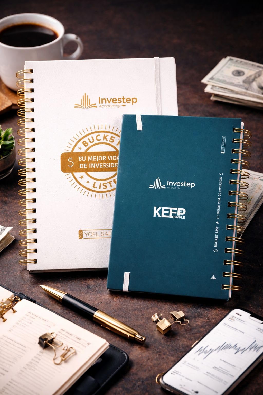 Bucket List – Tu Mejor Vida de Inversión | Journal de Metas Financieras y Crecimiento Personal | Investep Academy – Yoel Sardiñas (Pequeño (14 x 21 cm))
