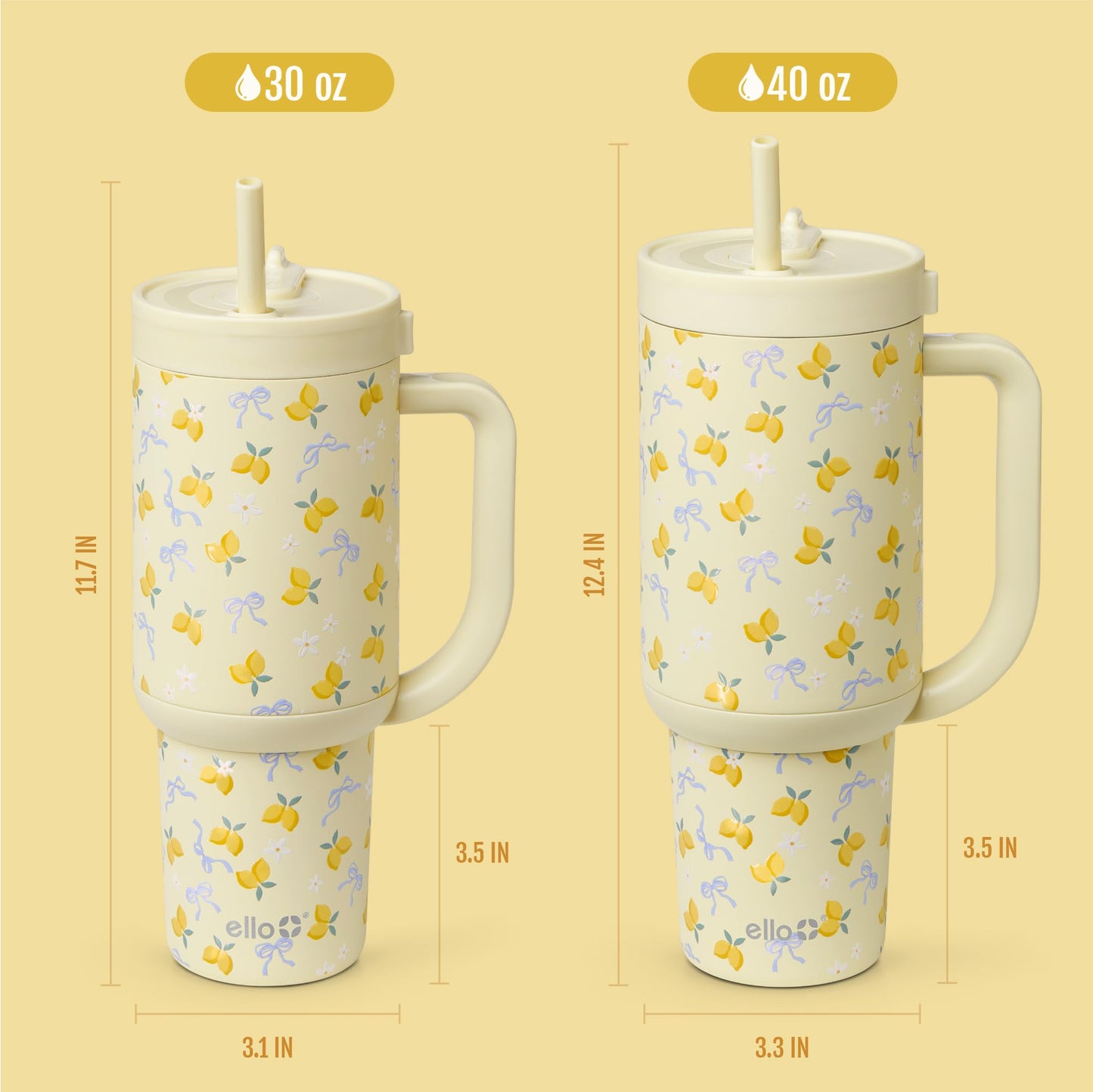 Ello Oasis 30oz Tumbler with Handle & Retracting Straw | Reusable Insulated Stainless Steel Cup 100% Leakproof | Gifts for Teens Women | Keeps Cold for 24 Hours | Cup Holder Friendly | Main Squeeze