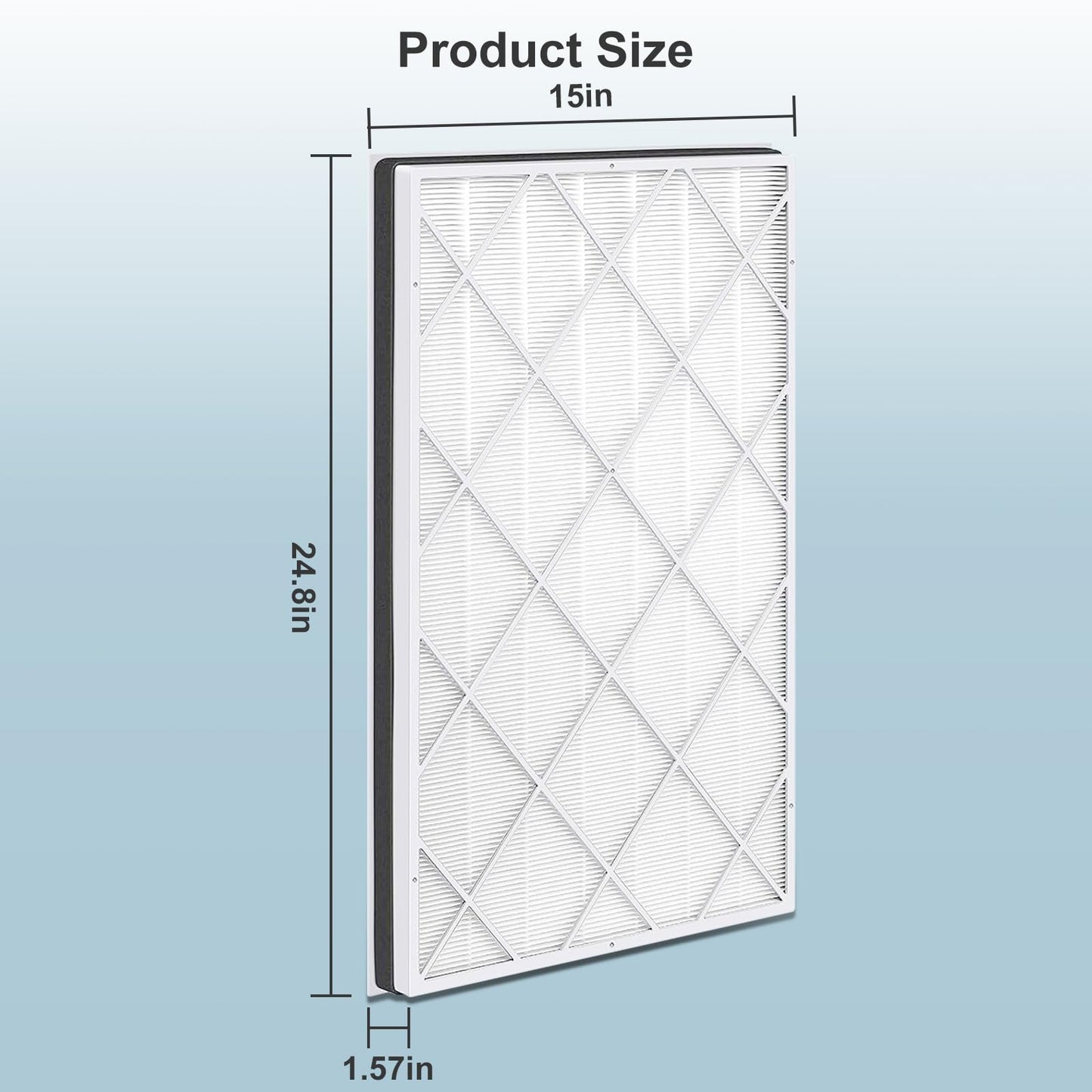 NXBHG HE601 Replacement Filter 2 Pack Compatible with Shark 6-Fan HE601 HE602, Compare to Part # HE6FKPET, HE6FKBAS, HE6FKPRO