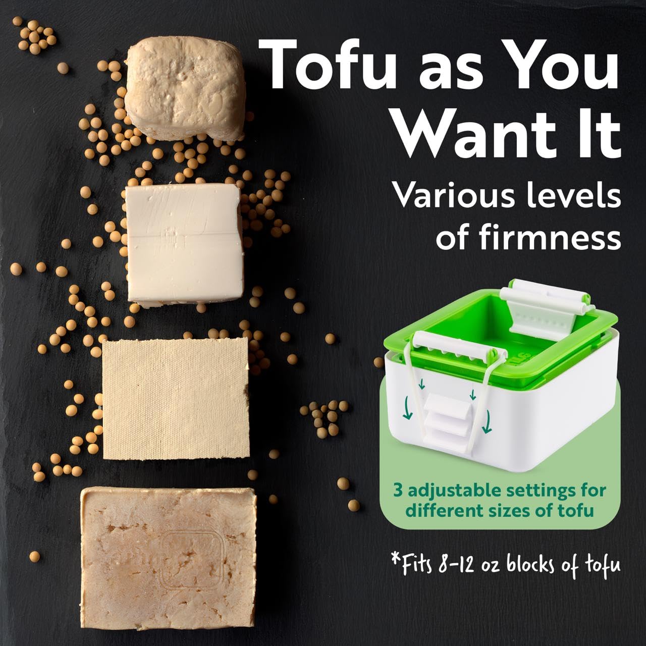 Tofuture Tofu Press - The Original and Best Tofu Press. Easily And Quickly Remove Water from Tofu to Improve the Flavor and give Perfect Texture Everytime
