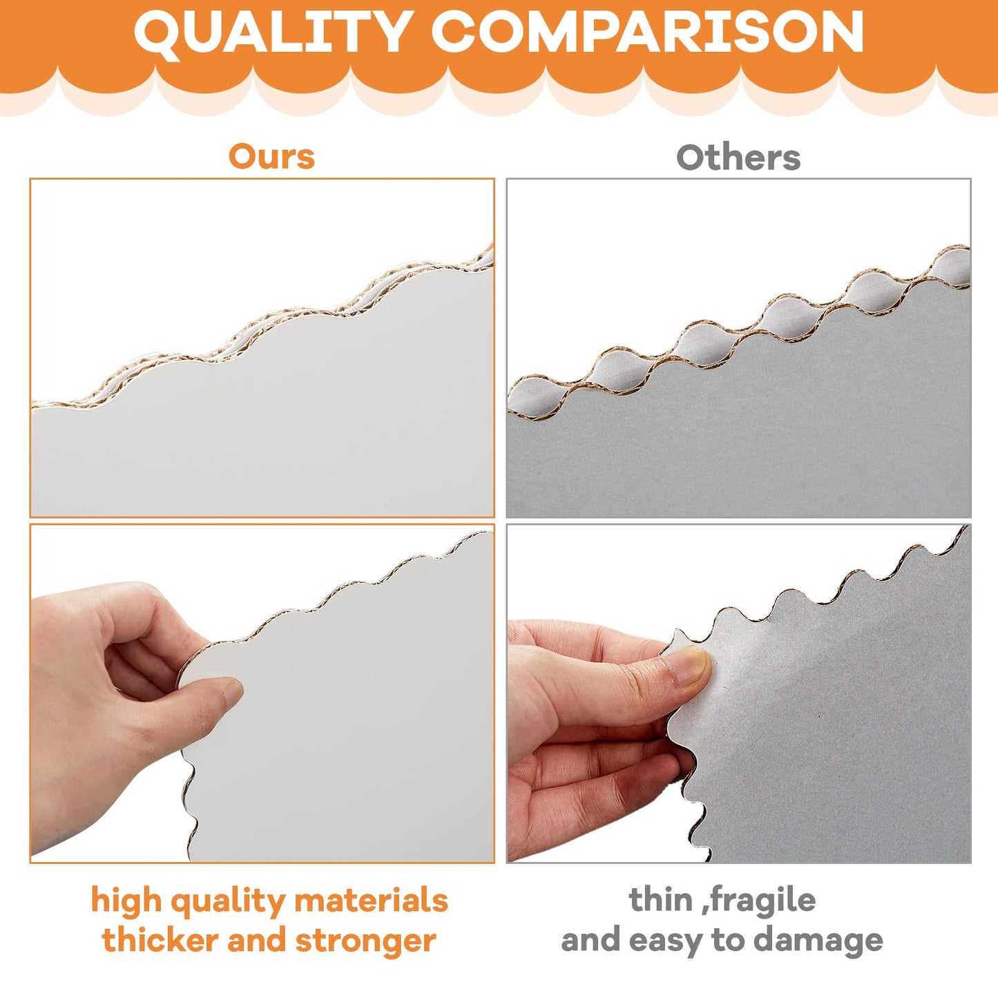 Ctosree 24 Pcs 14 * 22 Inch Tri Fold Poster Board Bulk, Science Fair Project Display Paperboard, Single Wall, Lightweight Presentation Board (White)