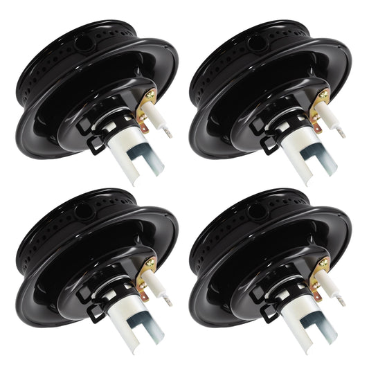 4 PCS 3412D024-09 Burner Head Assembly Oven Gas Range Stove For Maytag Magic Chef 74003963 12500050