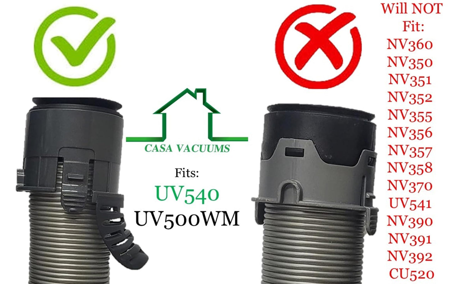 Upgraded Replacement Shark Navigator Hose Handle Compatible with Shark Navigator Lift Away UV540 UV500WM CU500. Part # 353FJV540