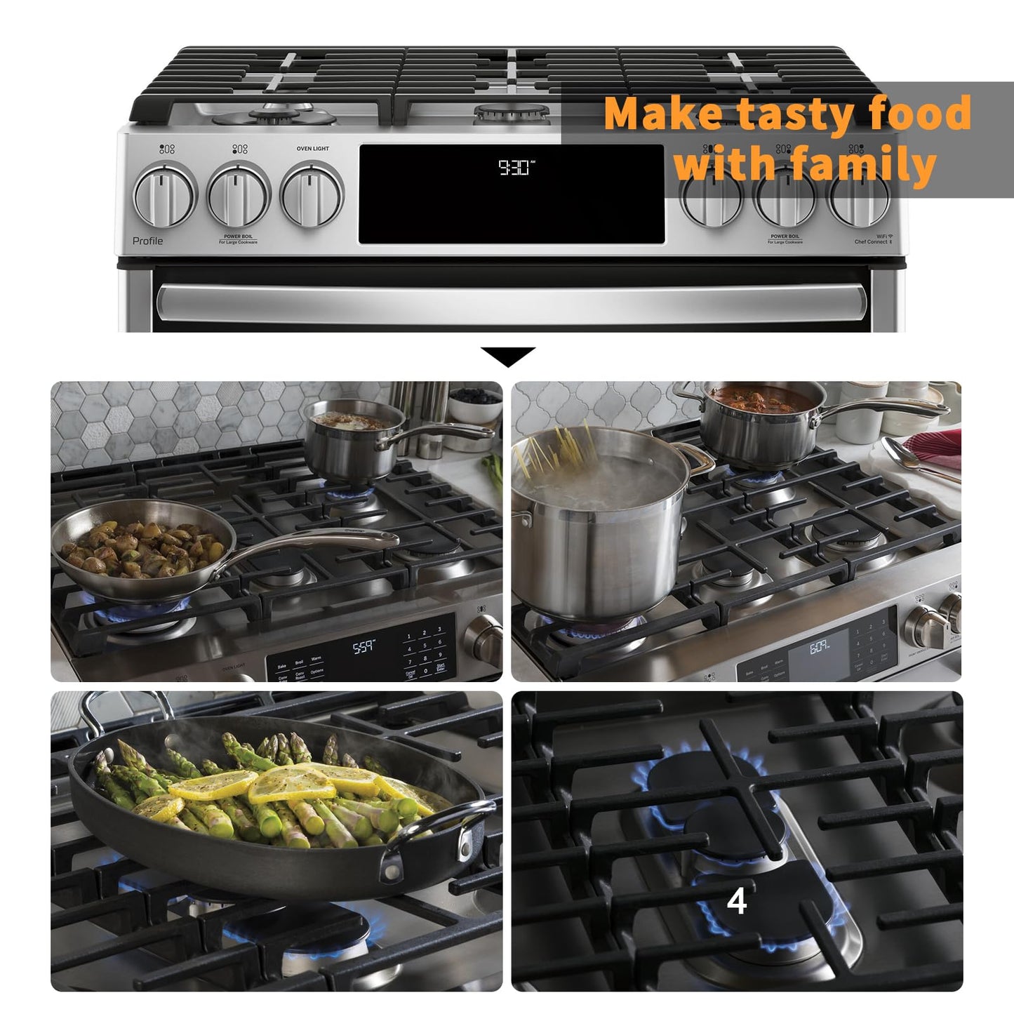 WB31X27150 Stove Center Grate Replacement for GE Stove Parts 19.3’’ x 9.1'' JXGRATE1 WB31X24737 Grate General Electric Gas Range Parts Surface Burner Grate GE Cast Iron Rack (Not JXGRATE2 JXGRILL2)