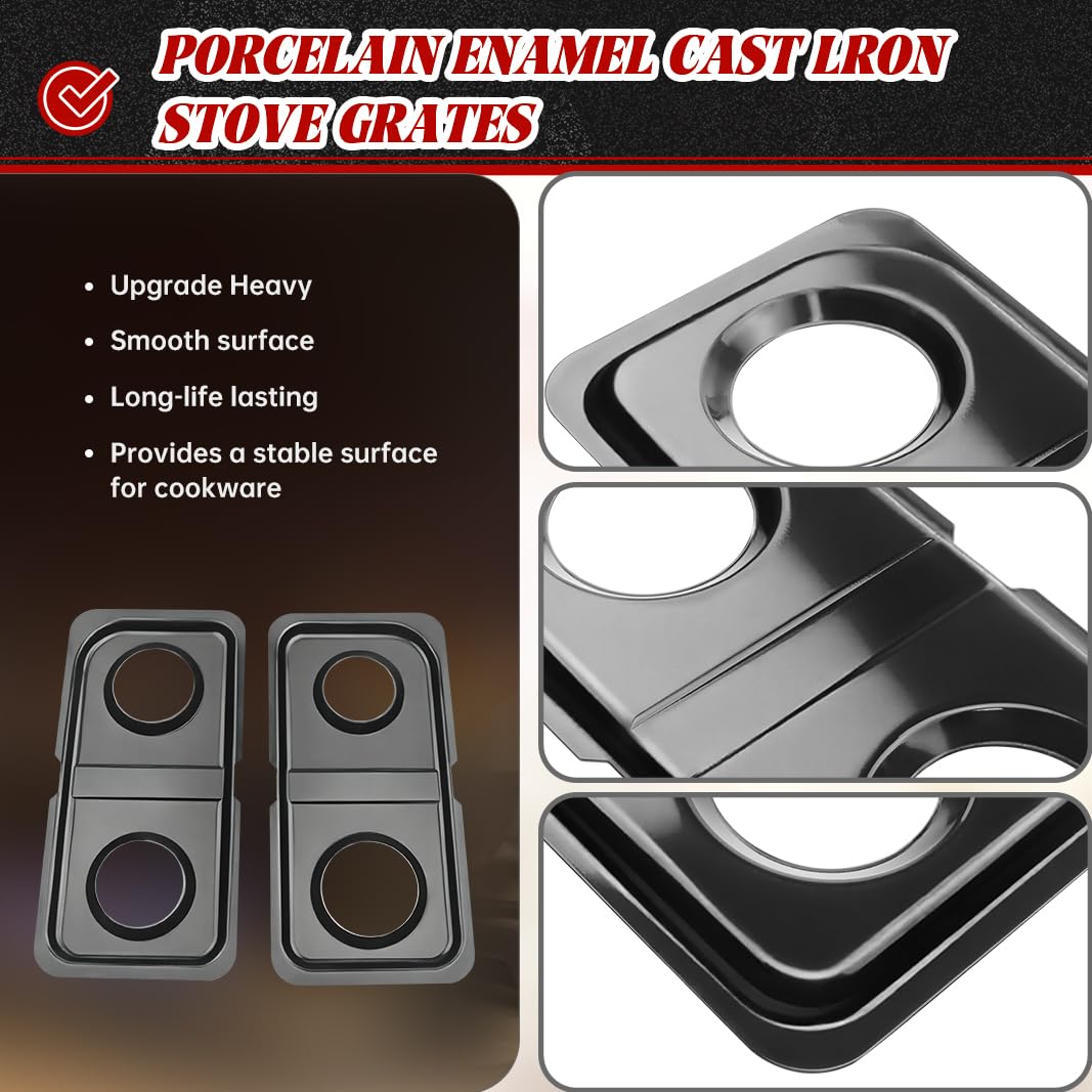 WB34K10009 WB34K10010 Drip Pans Cooktop Replacement Parts for GE Stove Double Burner Drip Pan
