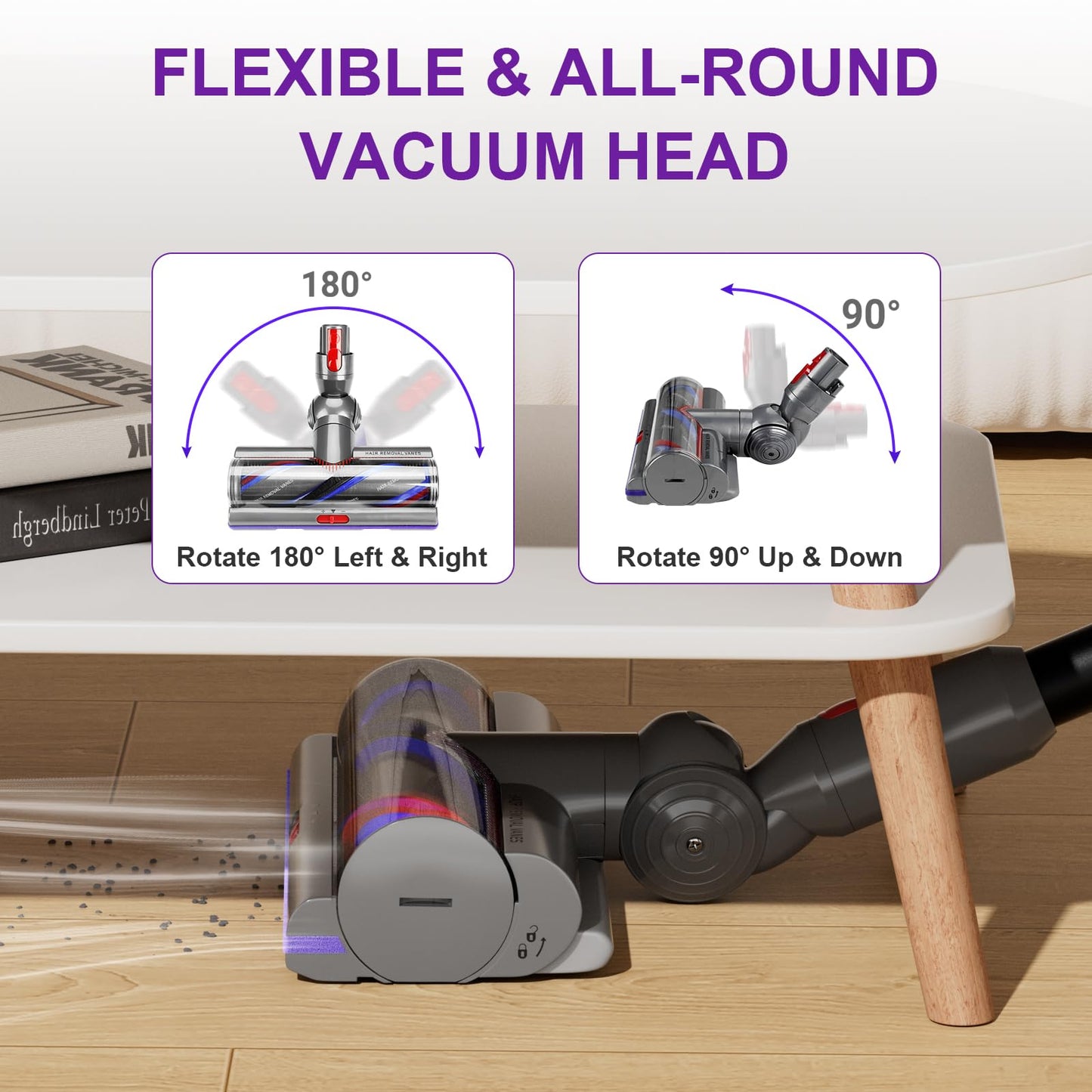High Torque Brush Head Compatible with Dyson V11 V15 V10 V8 V7 Models, Vacuum Roller Brush Head Attachment Parts Accessory for Part NO.970100-05, 970100-04
