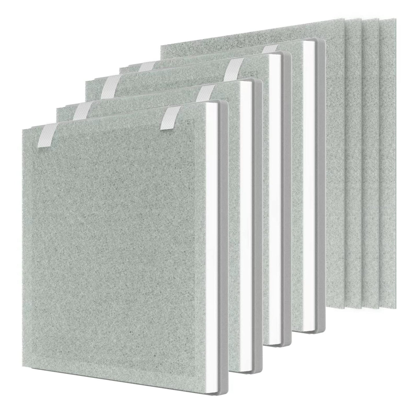 GoKBNY Vital 100 Replacement Filter Compatible with LEVOIT Vital 100 and VAVA VA-EE004 Air Purifiers, Part Number Vital 100-RF, Four(4) 3-in-1 Filters + Four(4) Extra Pre-Filters
