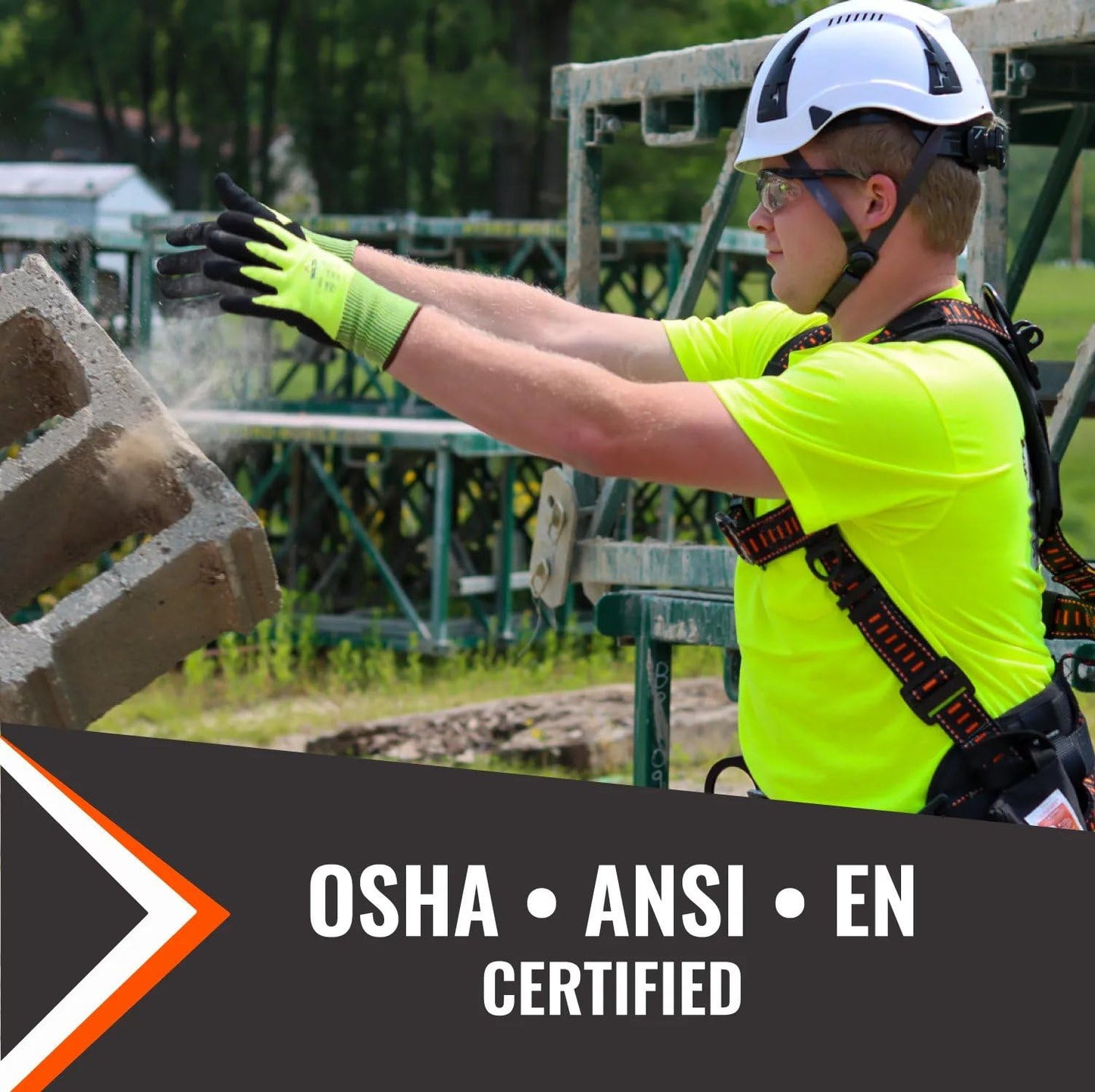 Malta Dynamics Safety Protective Work Gloves, Cut Level 5, OSHA/ANSI Compliant (Large, 12 Pair)