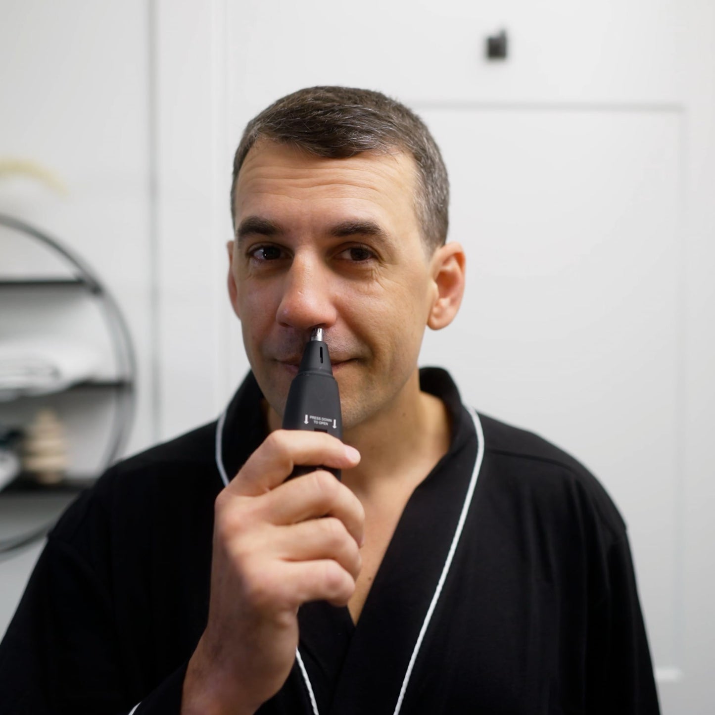 MANGROOMER INTELLIMAX PRO Body and Ball Groomer, Groin Trimmer for Men, Electric Ball Trimmer, Pubic Shaver, with Free Bonus Foil Included and Free Nose Trimmer Replacement Head