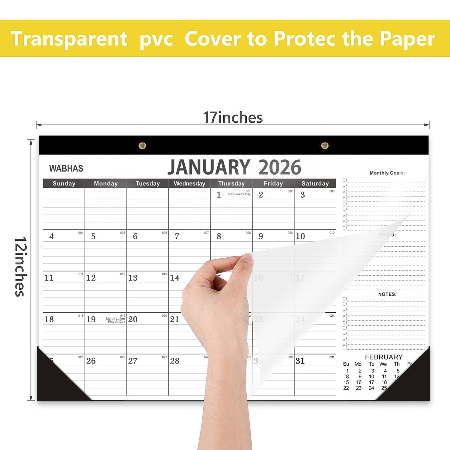 Desk Calendar 2026-January 2026 to June 2027,3 PACK-2026 Desk calendar,18 Months,12x17 in,School Desk Calendar 2026,Office Calendar 2026-2027