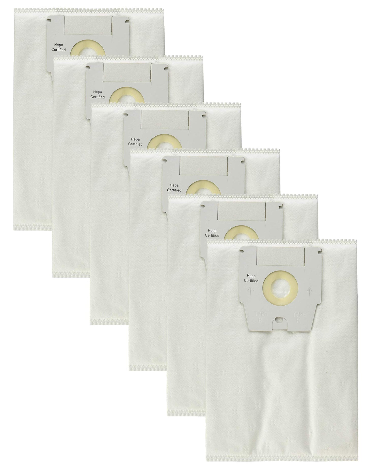 6-Pack Premium Type H Bags for Simplicity, Riccar, The Bank Vault Canister Vacuum Cleaners