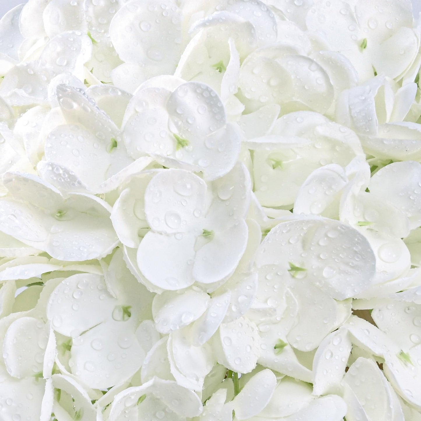 Yastouay 6 Pcs Real Touch Hydrangea Artificial Flowers, 21" White Full Faux Hydrangea Flowers Latex Fake Flowers for Home Decor Party Floral Arrangements Wedding Bouquets Centerpieces Outdoor Decor