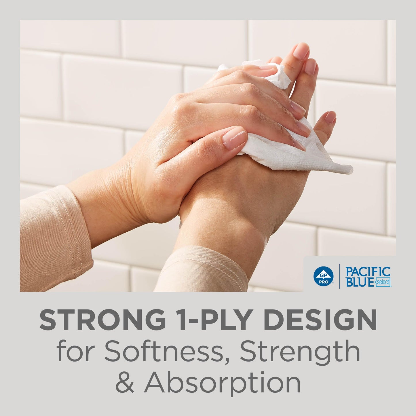 Georgia-Pacific Pacific Blue Select Multifold Paper Towels by GP PRO (Georgia-Pacific), 20389, 250 Paper Towels Per Pack, 16 Packs Per Case