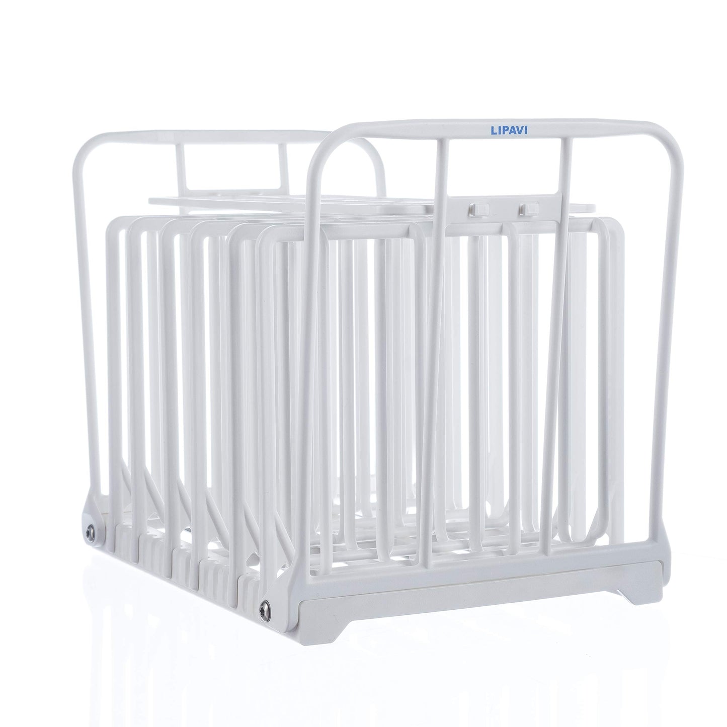 LIPAVI N20X Sous Vide Rack with Anti Float - Adjustable, Collapsible, Ensures even warmin - Polycarbonate with 316L Stainless steel weights - Square L:7.8 W:6.4 H:6.6 inch - Fits LIPAVI C20 Container