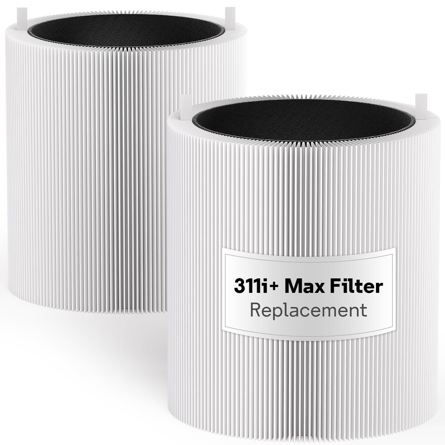 Leemone 2 Pack 311i+ Max Filter Replacement Compatible with Blue Pure 311i+ Max Air Purifier, Blue Pure F3MAX+, Activated Carbon Filter