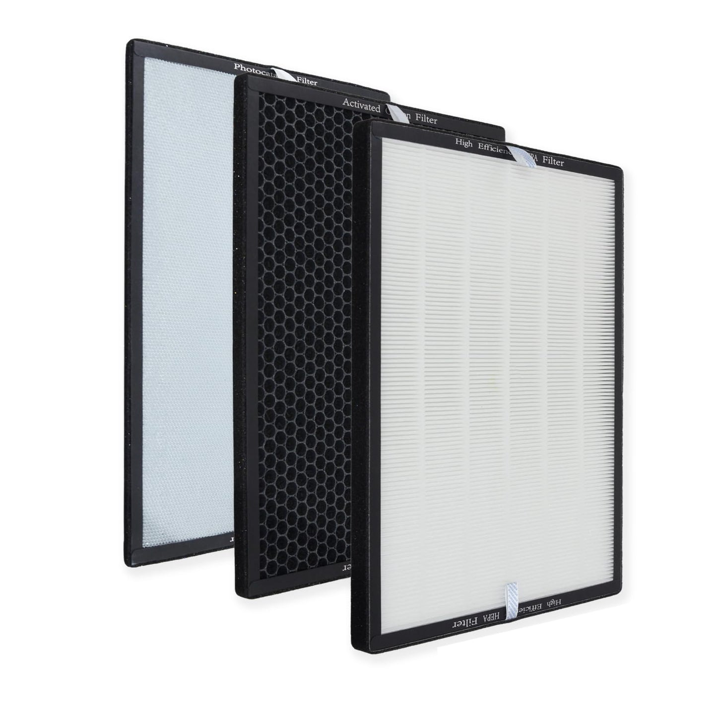 PUREBURG Replacement Filter Compatible with BLACK and DECKER BAPUV150 Air Purifier Part AF3, H13 True HEPA an Activated Carbon Multi-Layer Filtration, Pack of 3