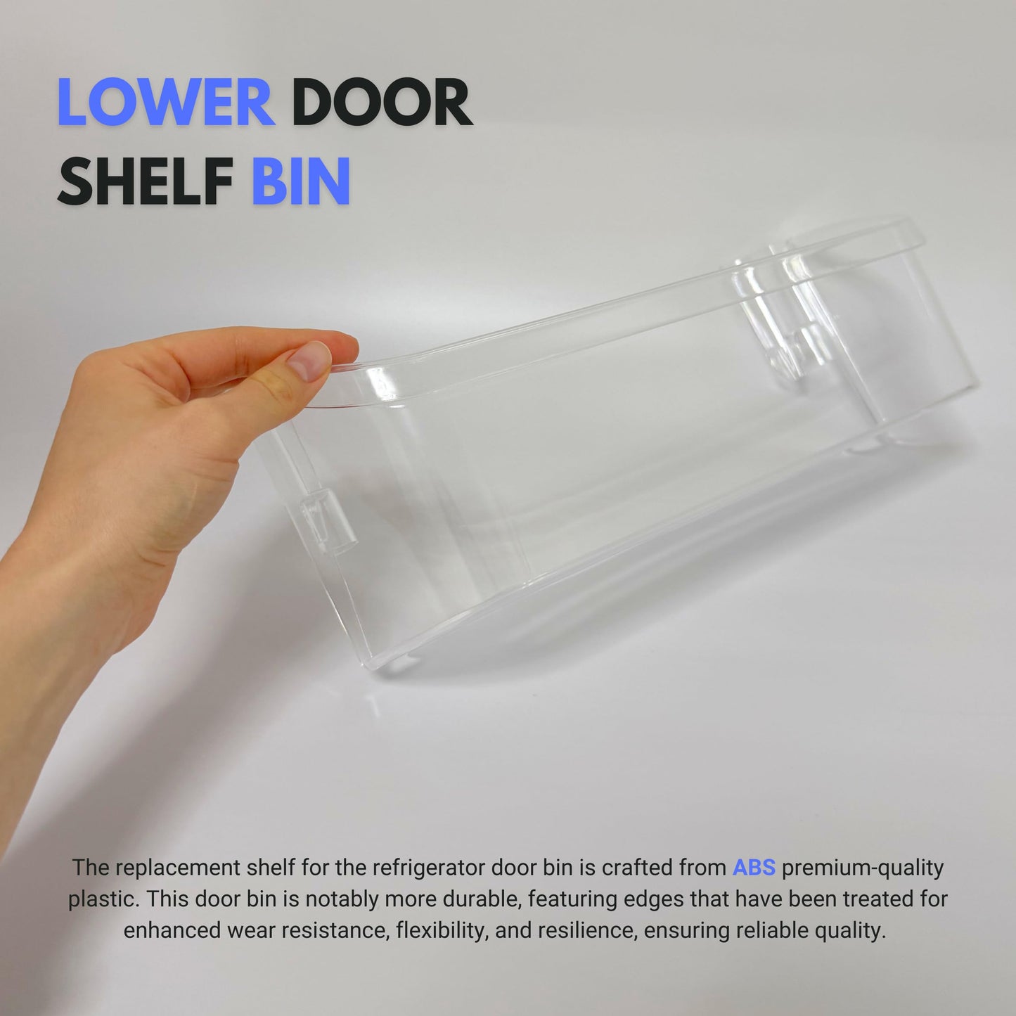 Wibefel Lower Door Shelf Bin fits Frigidaire FFSS2615TP2 FFSS2615TP3 FFSS2615TS0 FFSS2615TP4 FFSS2625TE1 FFSS2615TS1 FFSS2615TS2 FFSS2615TS3 FFSS2615TS5 FFSS2625TE0 FFSS2625TE2 Refrigerator