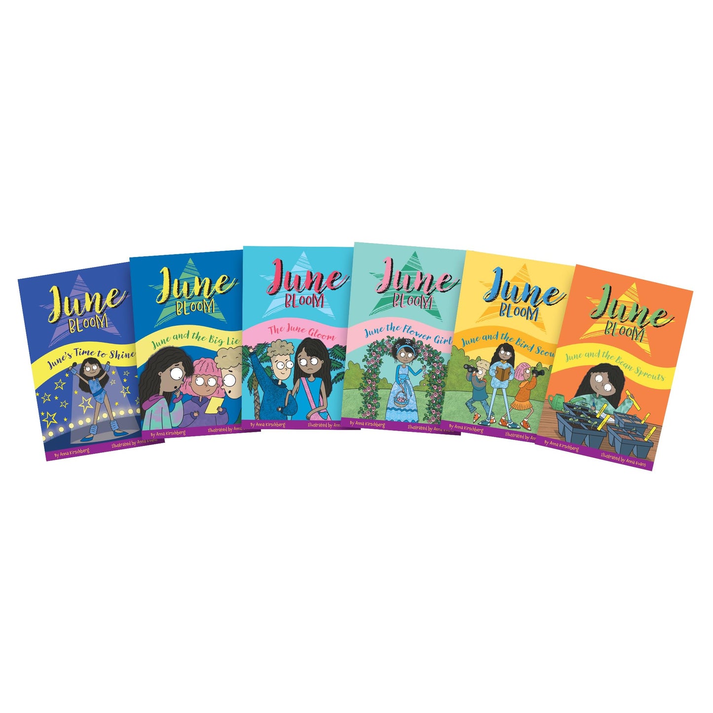 Junior Learning: June Bloom: Decodable Chapter Books Set - Phase 5-6 Books w/Different Stories, Alternate Vowel Sounds, Kids Reading Development
