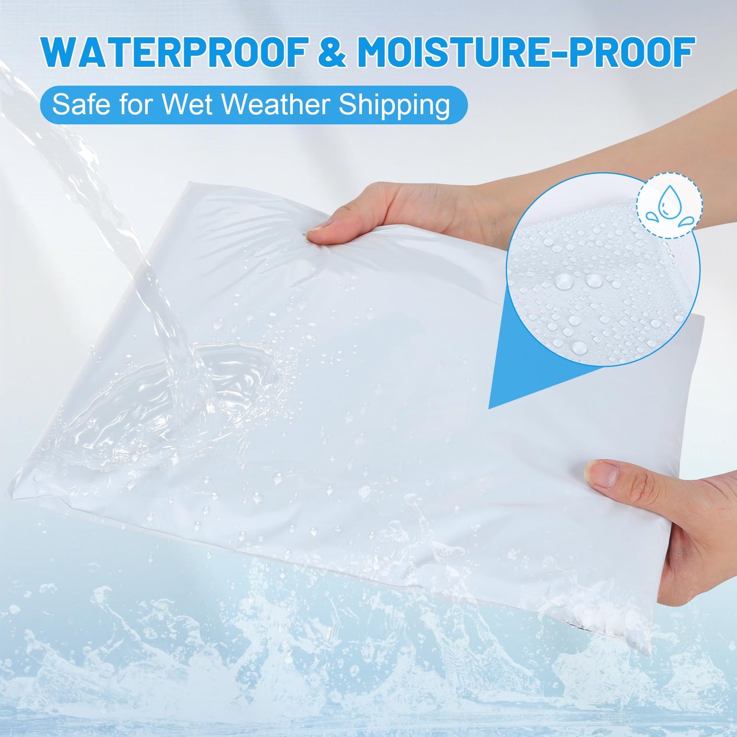 LINSIRON 600 Pcs Poly Mailers Shipping Bags 10x13 Inch Packaging Clothes Polymailers Envelopes Mailing Package Self Seal Shipping Envelopes Waterproof Poly Bags Small Business Supplies Package White