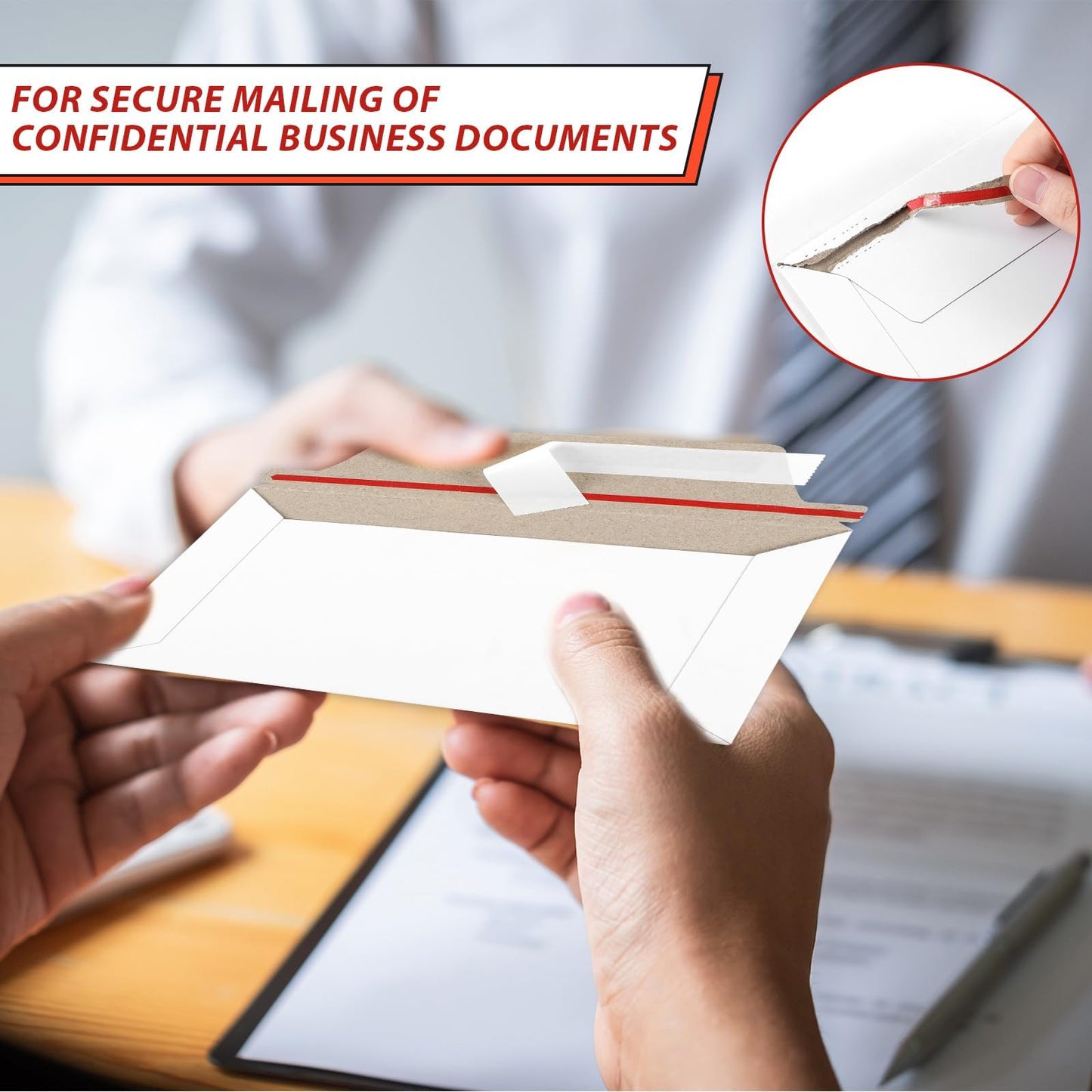 party greeting 200 Pcs 6.5 x 4.5 Rigid Mailers with Self Seal Envelopes Stay Flat Photo Mailers Sports Cards Rigid Envelopes for Postcard CD Comic Book Card Shipping Protector