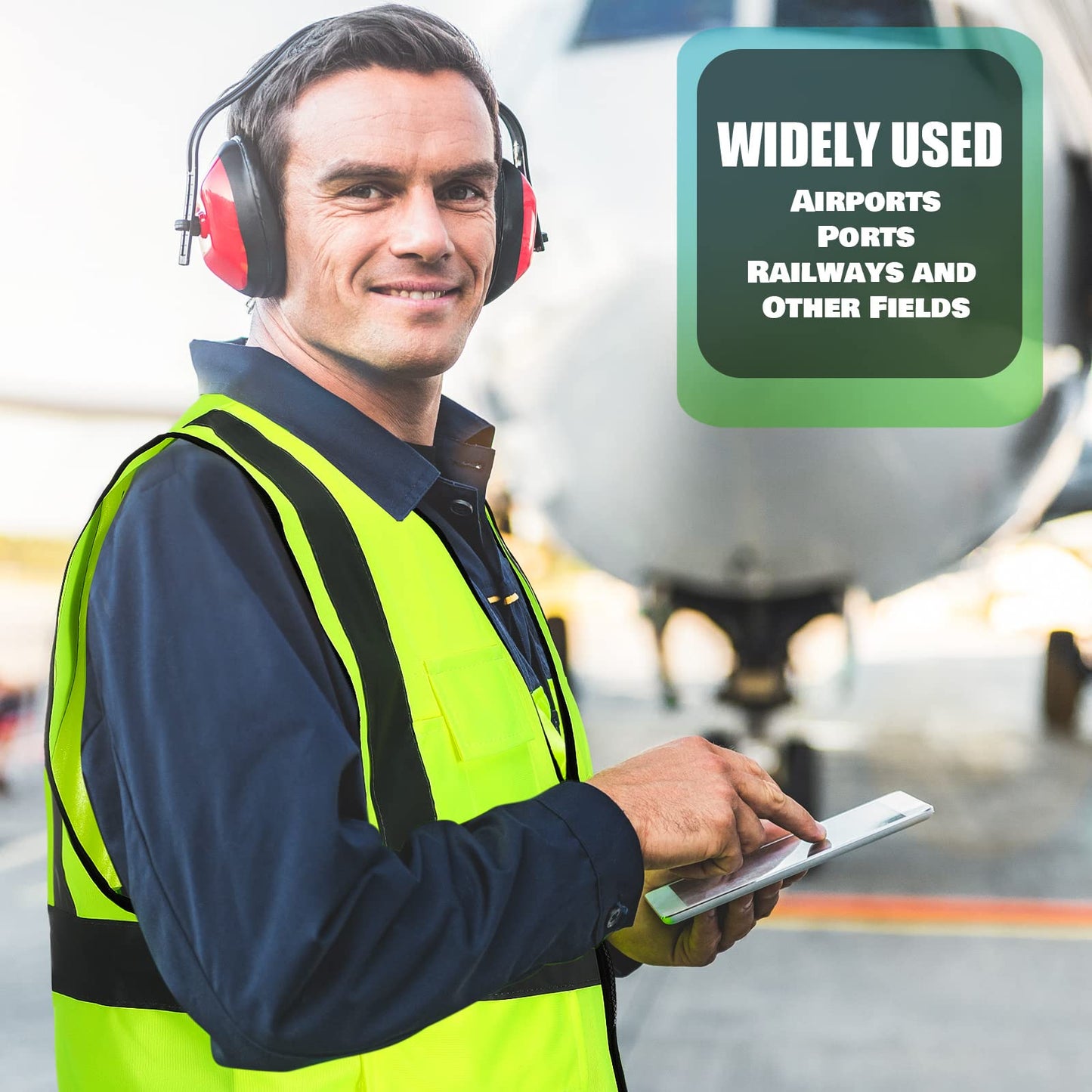 10 Pcs Reflective Safety Vest with Pockets and Zipper High Visibility Vest for Women Men Work, Construction, Cycling(L)