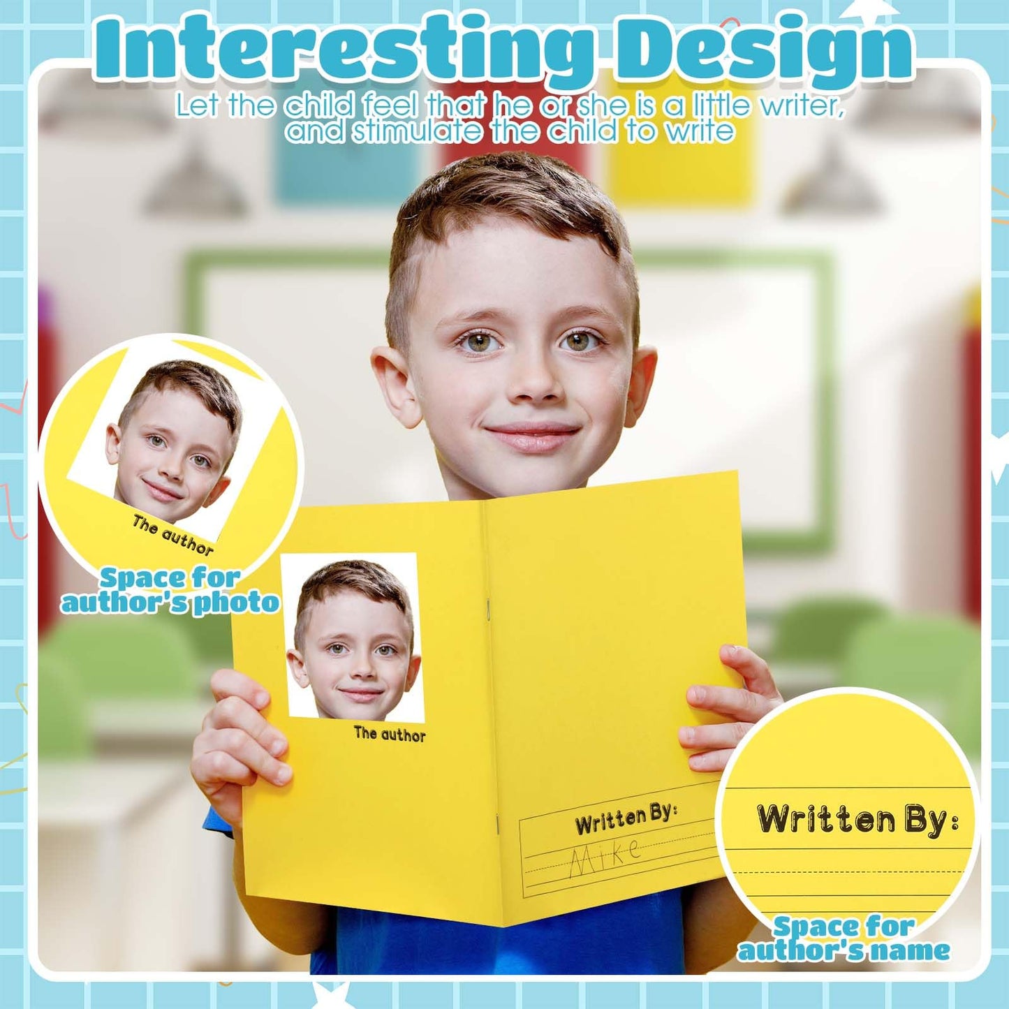 Henoyso 24 Pcs Primary Composition Notebooks k-2 for Kids, 120 Pages Draw and Write Journal Bulk for Kindergarten Classroom Preschool Teachers, Back to School Supplies (Colorful)