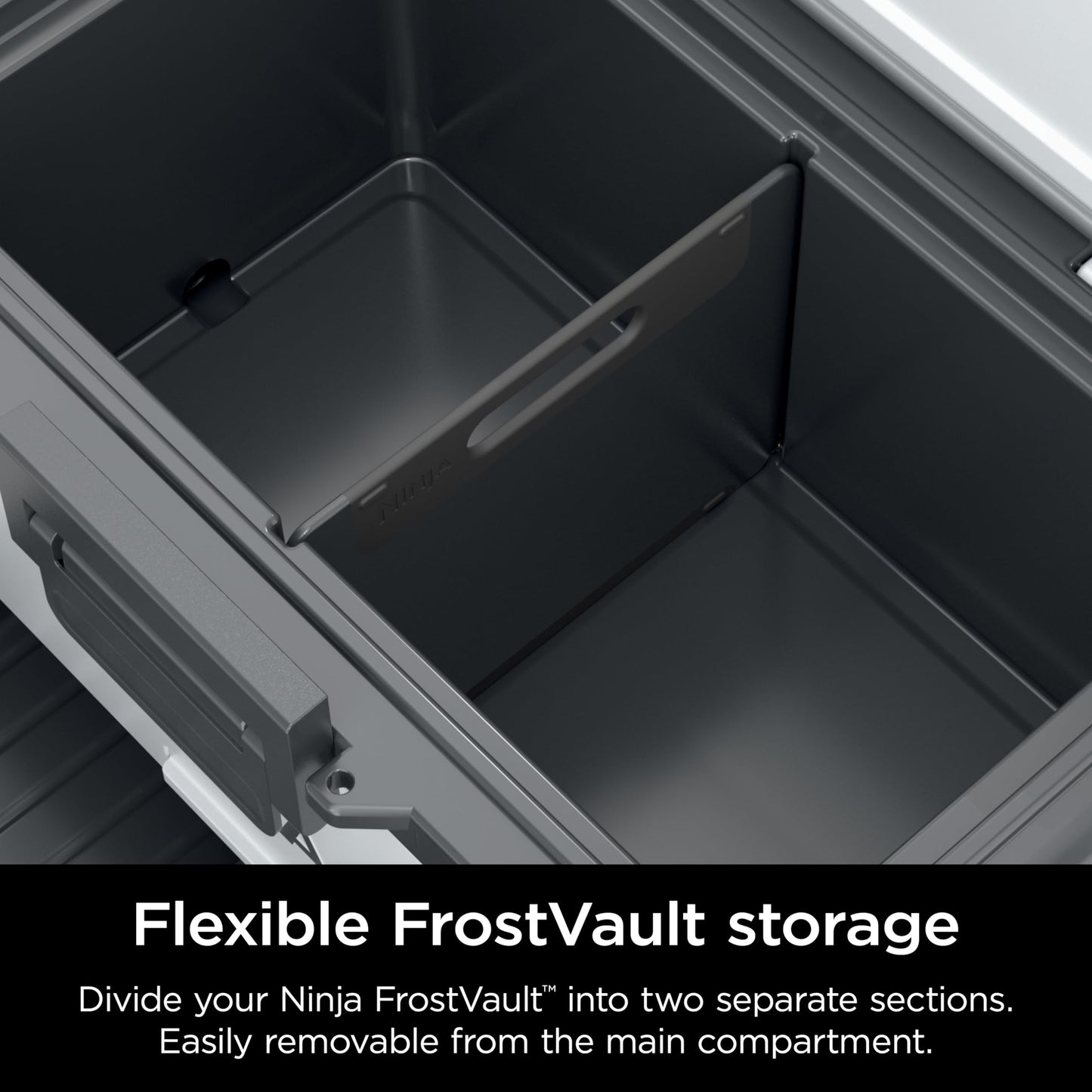 Ninja FrostVault Cooler Divider Insert & Cutting Board, Multipurpose Removable Divider, Easy to Clean, Dishwasher Safe, Designed to Fit Ninja FrostVault Hard Coolers, Black, XSKCUTBRDDIVDR